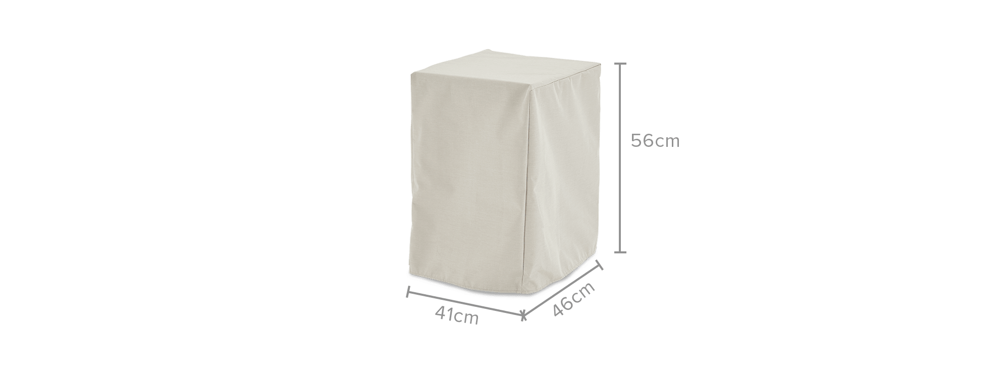 dimension of Sorrento Outdoor C-Side Table Cover