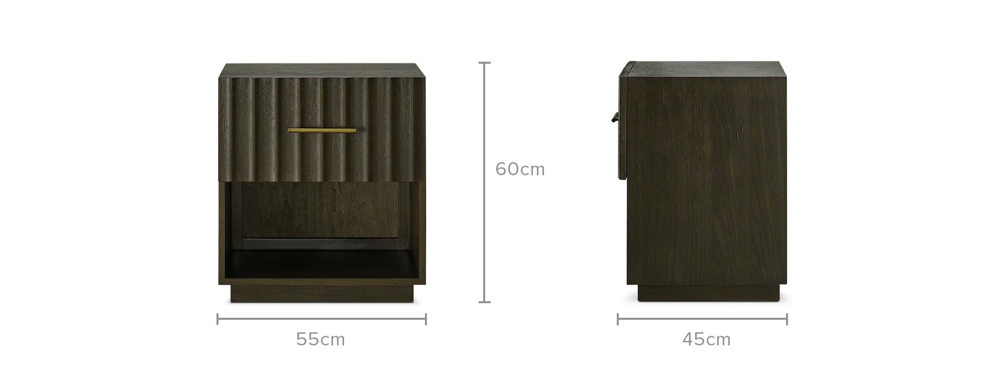 dimension of Sloane Bedside Table