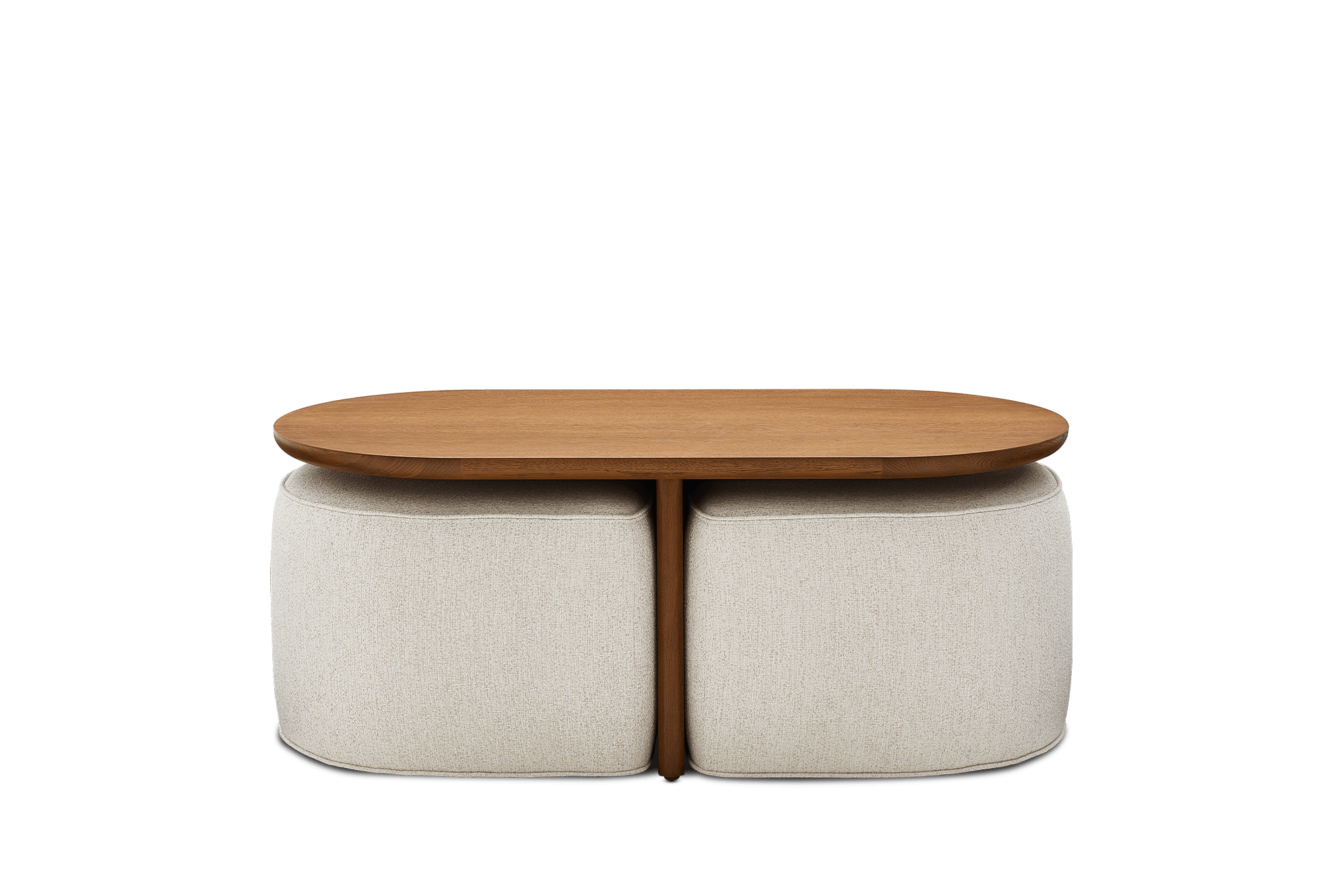Hugg Nesting Rectangular Coffee Table, Performance Dune (Chestnut)