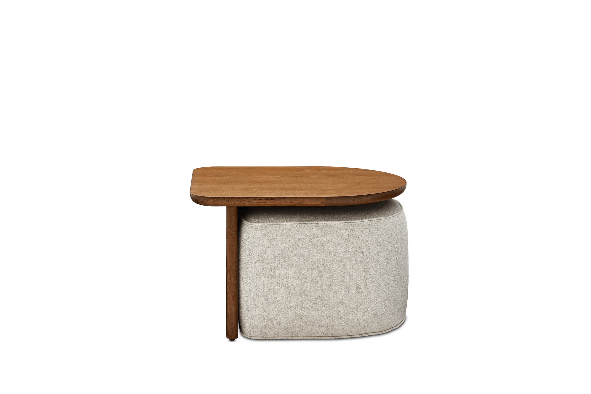 Hugg Nesting Side Table, Performance Dune (Chestnut)