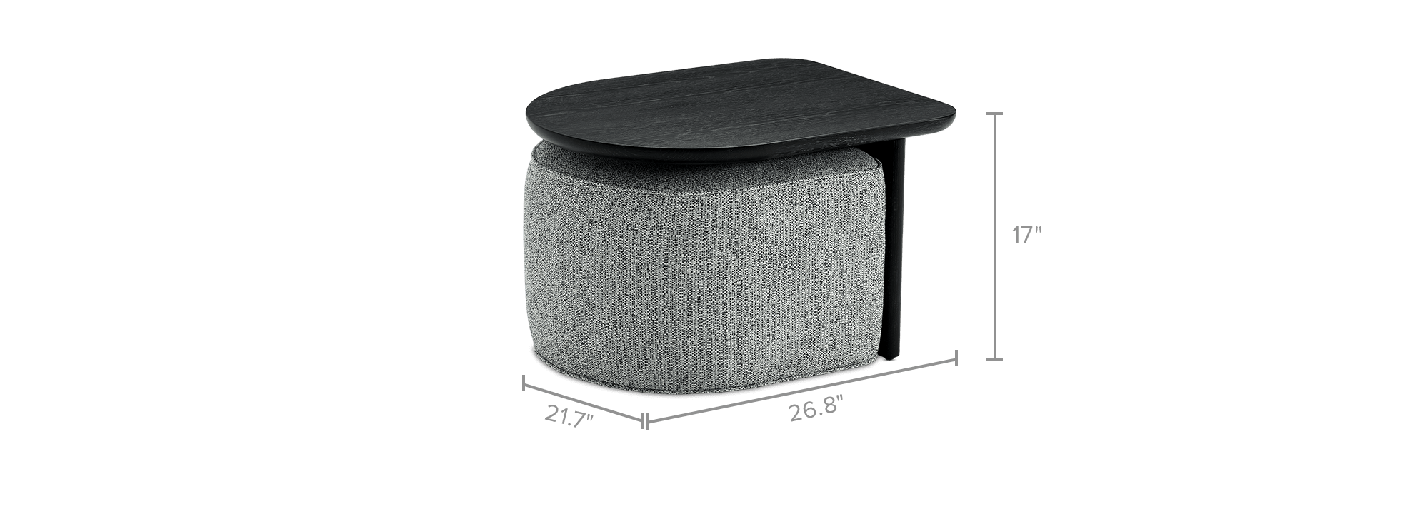 dimension of Hugg Nesting Side Table