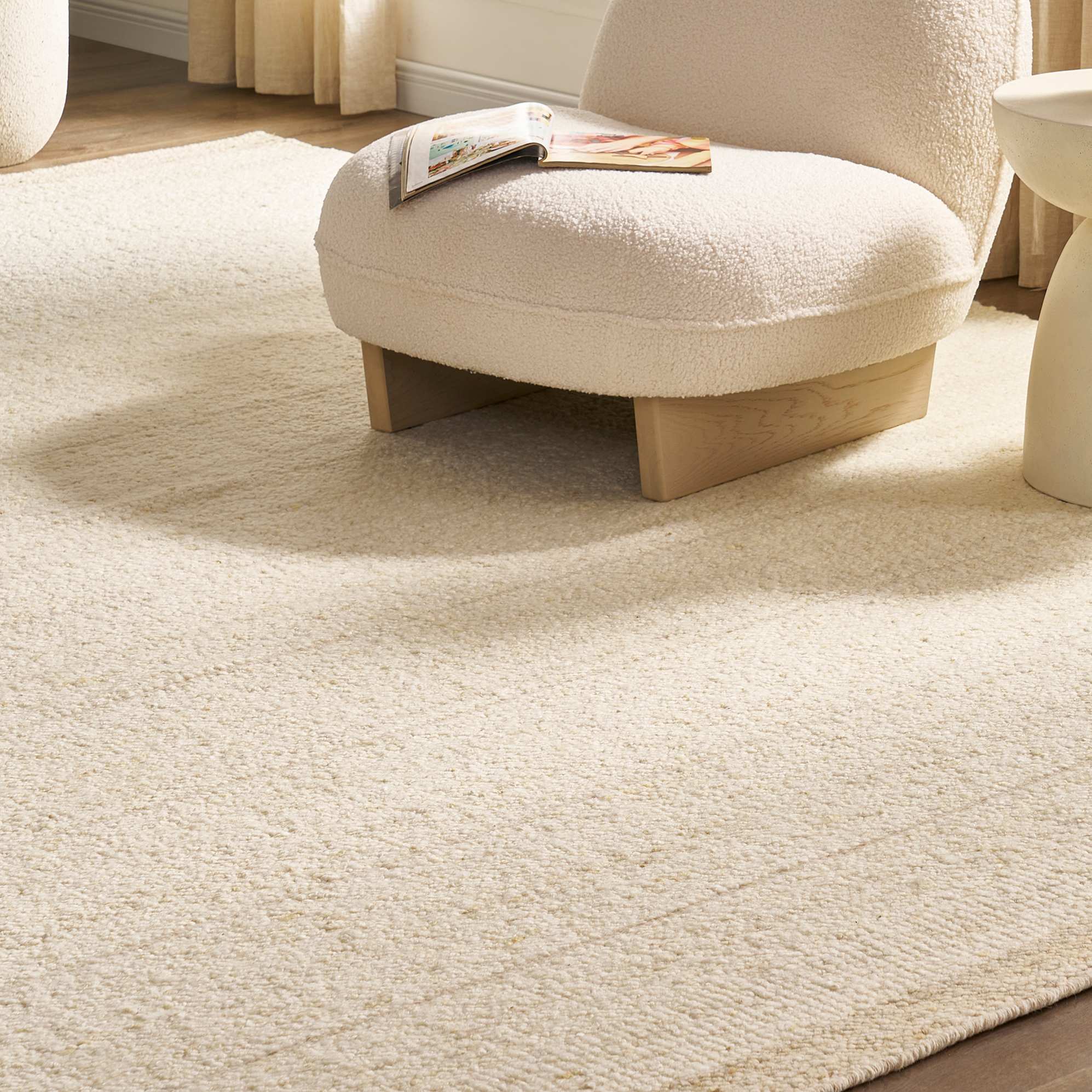 Zanna Area Rug, Wheat, 153 x 244cm lifestyle