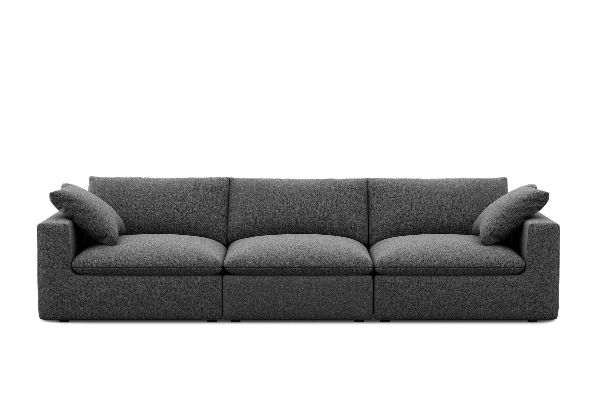 Dawson Extended Sofa Customized, (Twill) Charcoal Grey