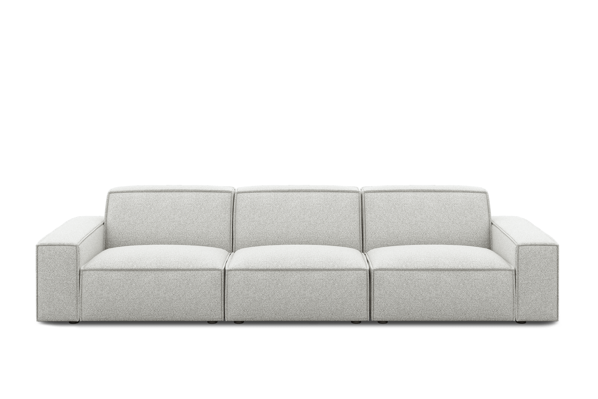 Jonathan Extended Sofa Customized, (Performance Infinity) White Quartz