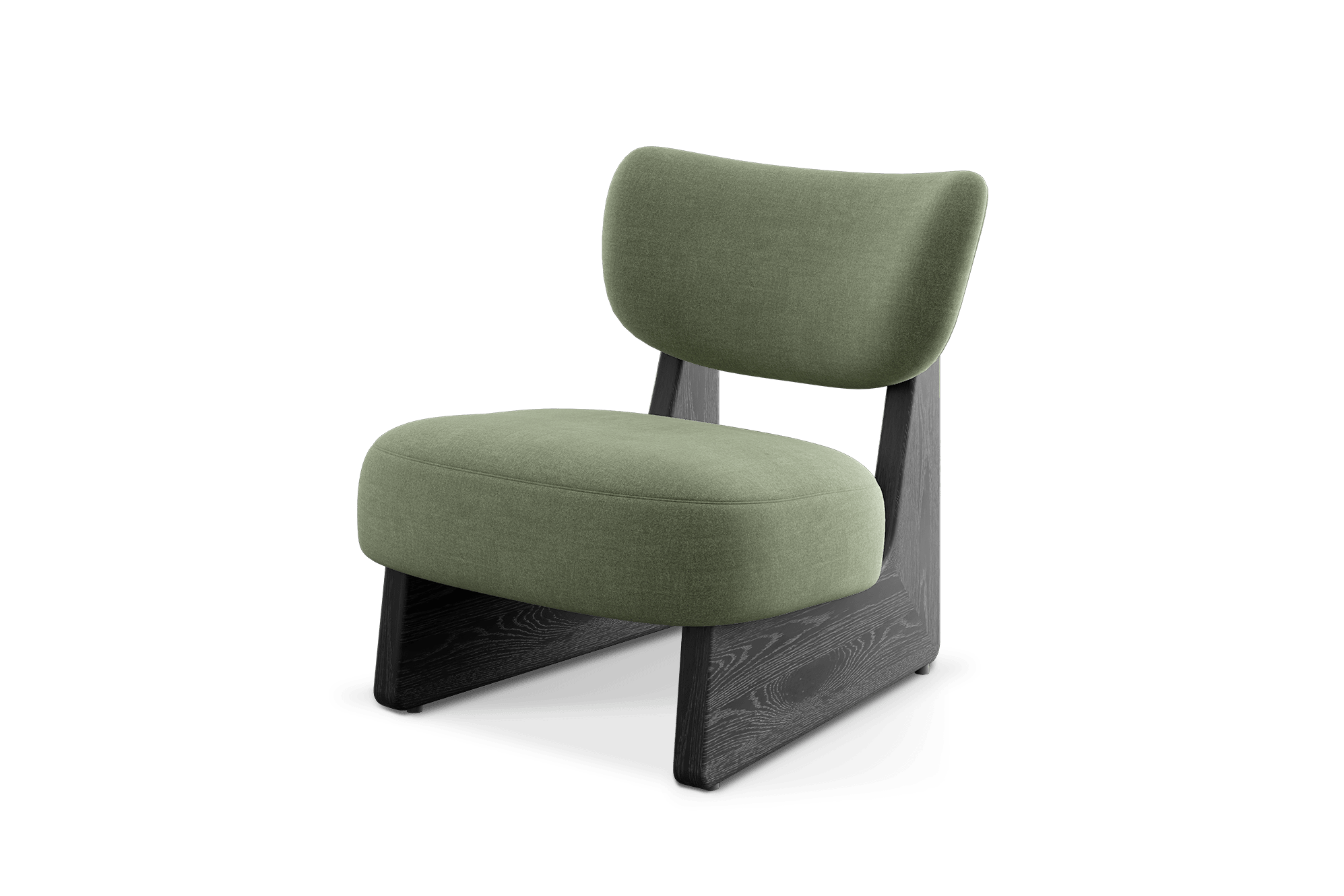 Solange Chair Customised, (Performance Peyton) Moss (Black)