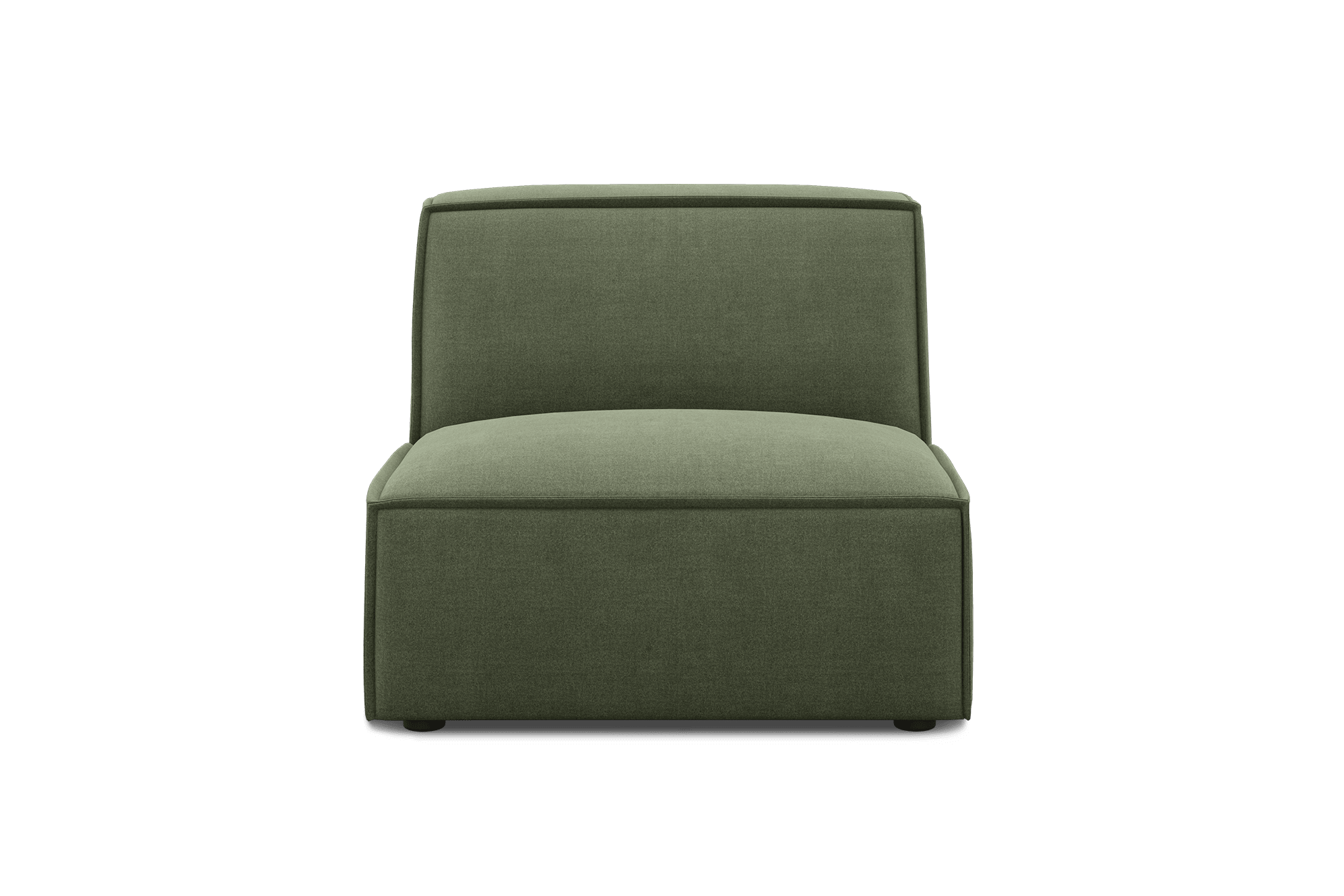 Jonathan Armless Sofa Customised, (Performance Peyton) Moss