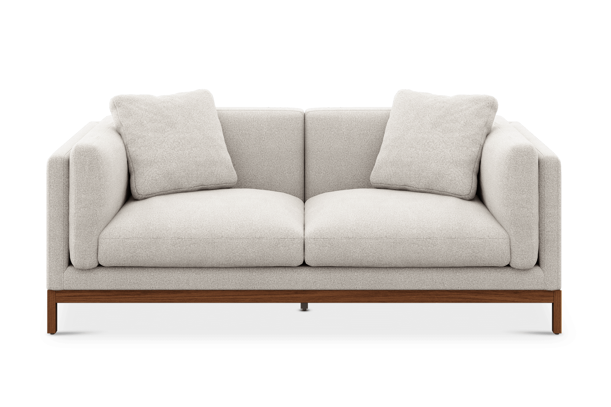 Owen 3 Seater Sofa Customized, (Performance Peyton) Ivory (Walnut Leg)