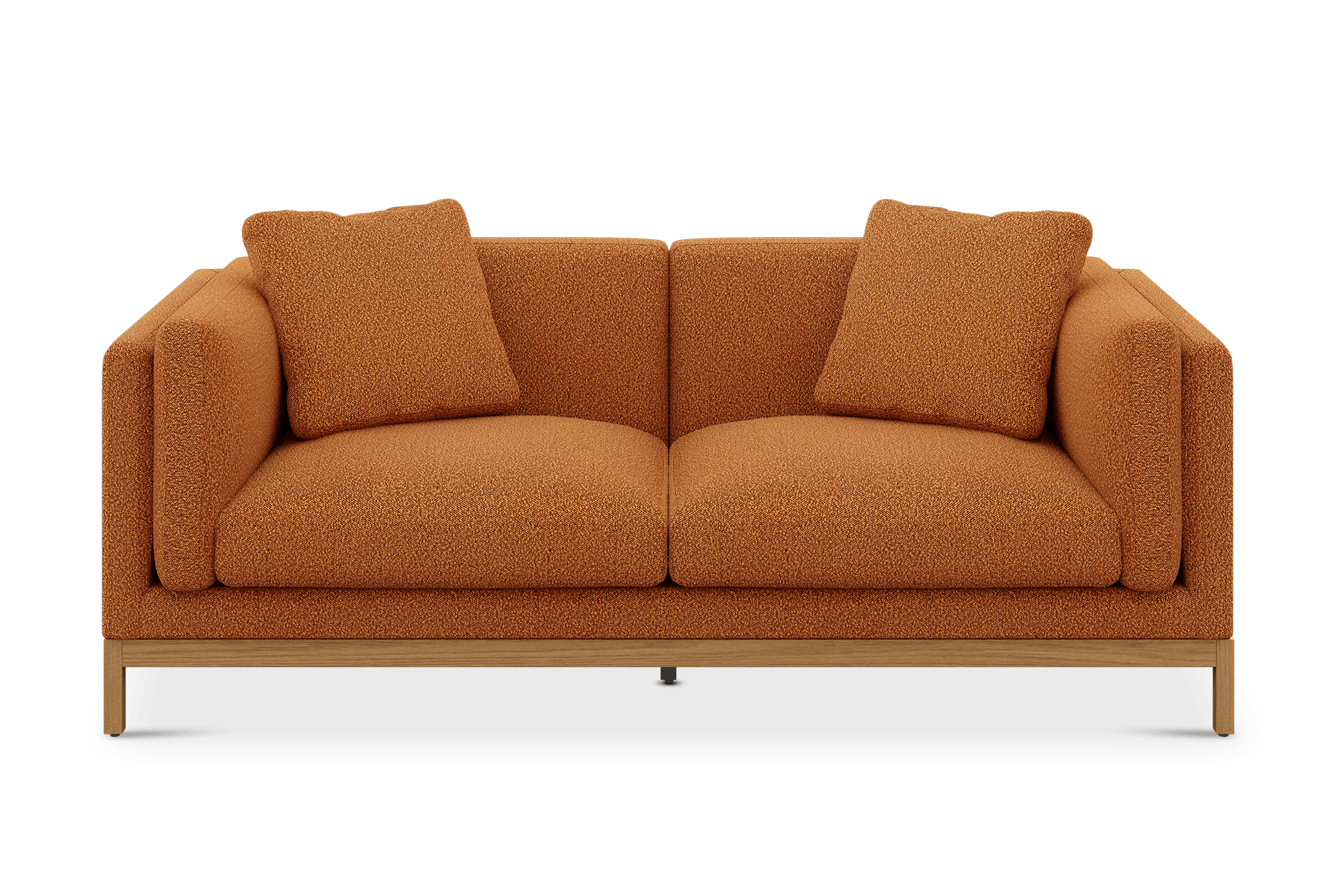Owen 3 Seater Sofa Customised, (Performance Infinity) Ginger (Natural Leg)
