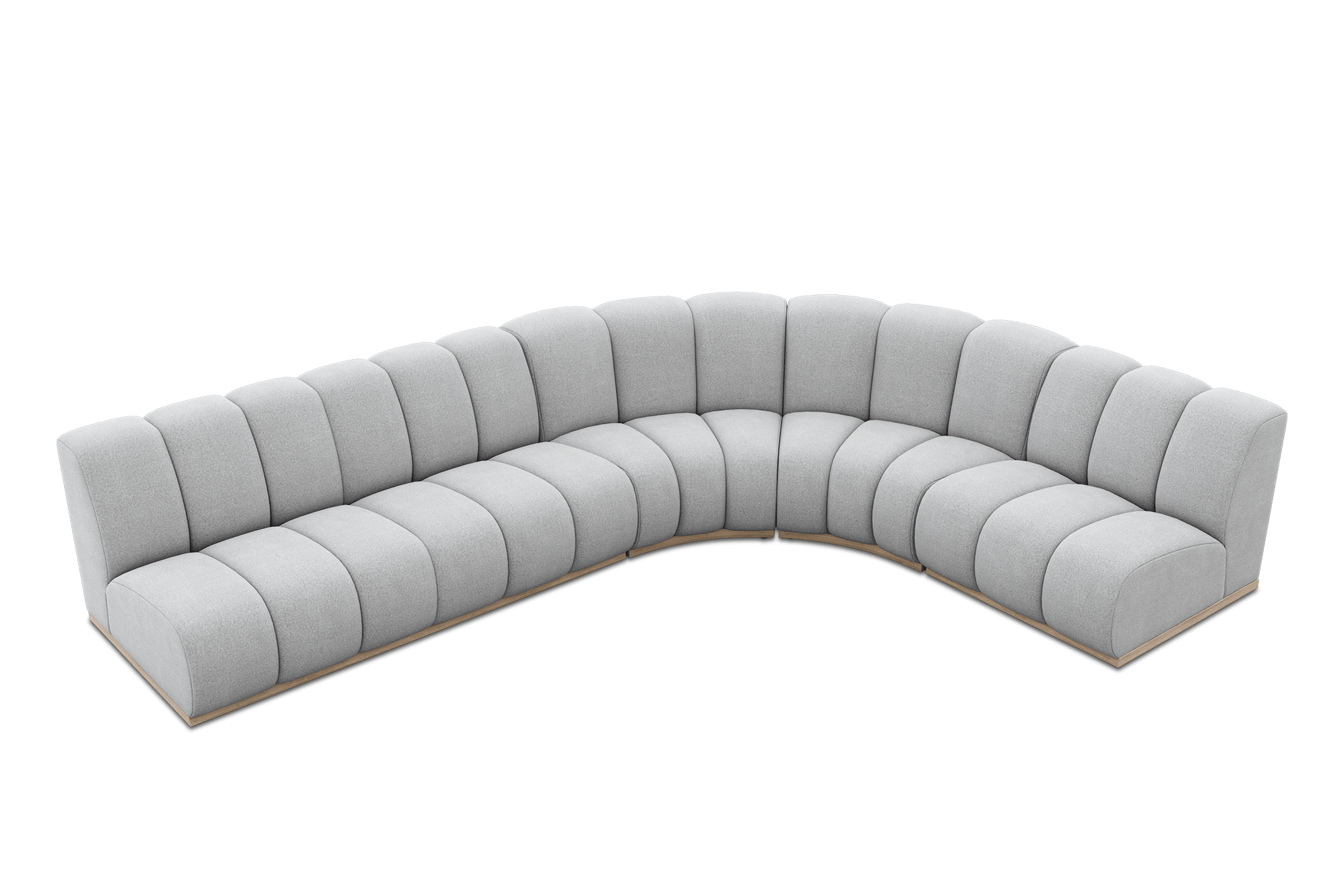 Marlow Chaise Sectional Sofa Customised, (Performance Peyton) Dove Grey (White Wash Leg)