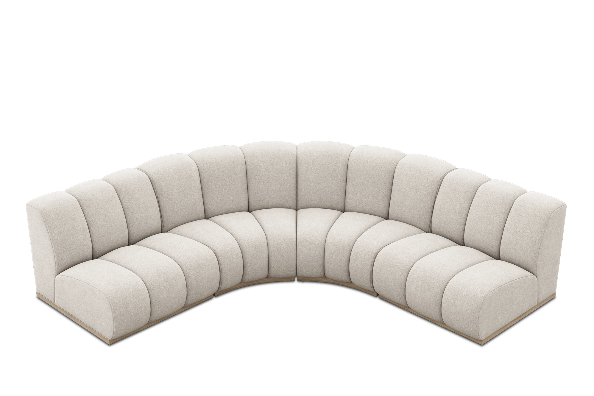 Marlow L-Shape Sectional Sofa Customised, (Performance Peyton) Ivory (White Wash Leg)