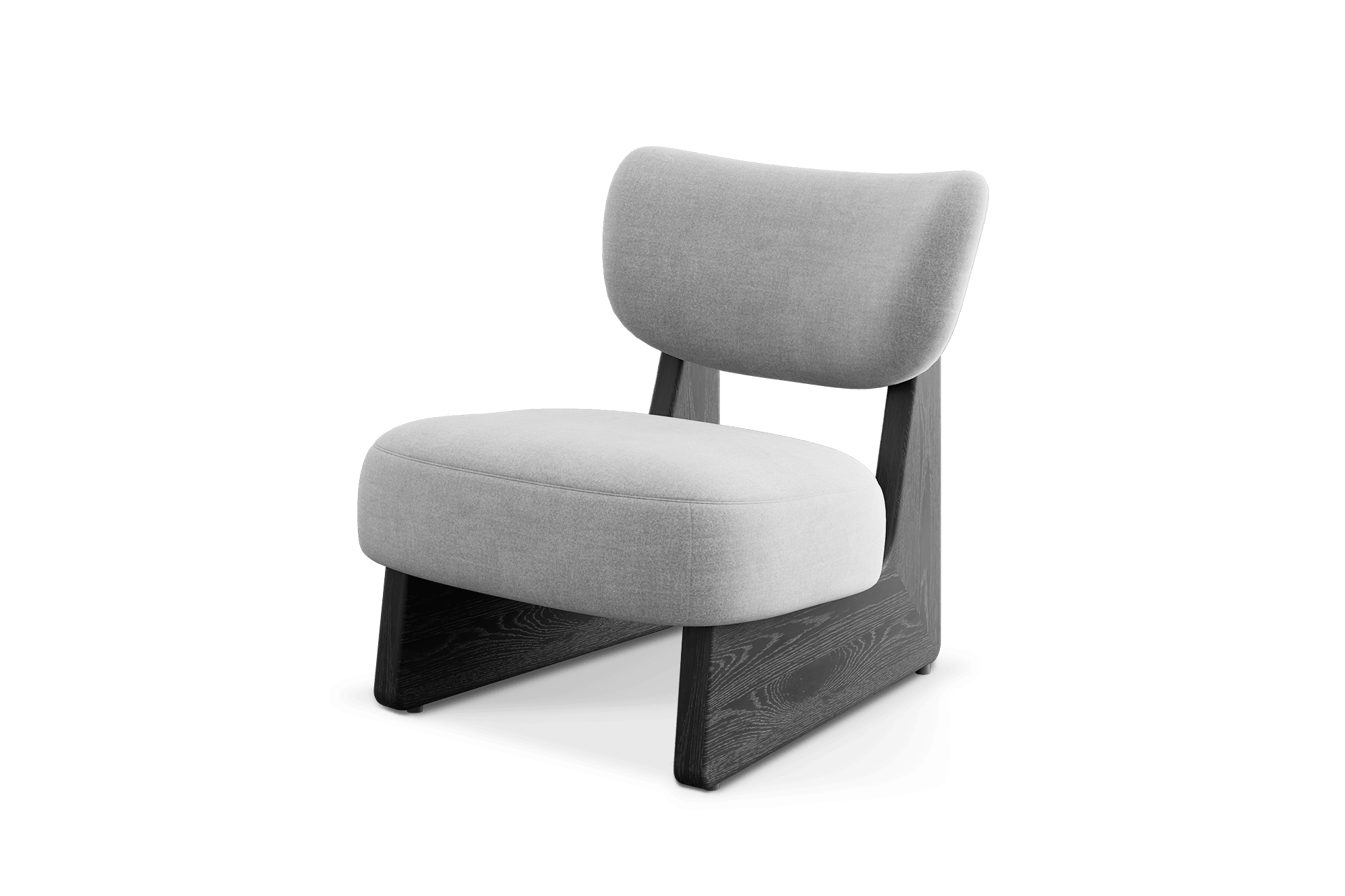 Solange Chair Customized, (Performance Peyton) Dove Grey (Black)