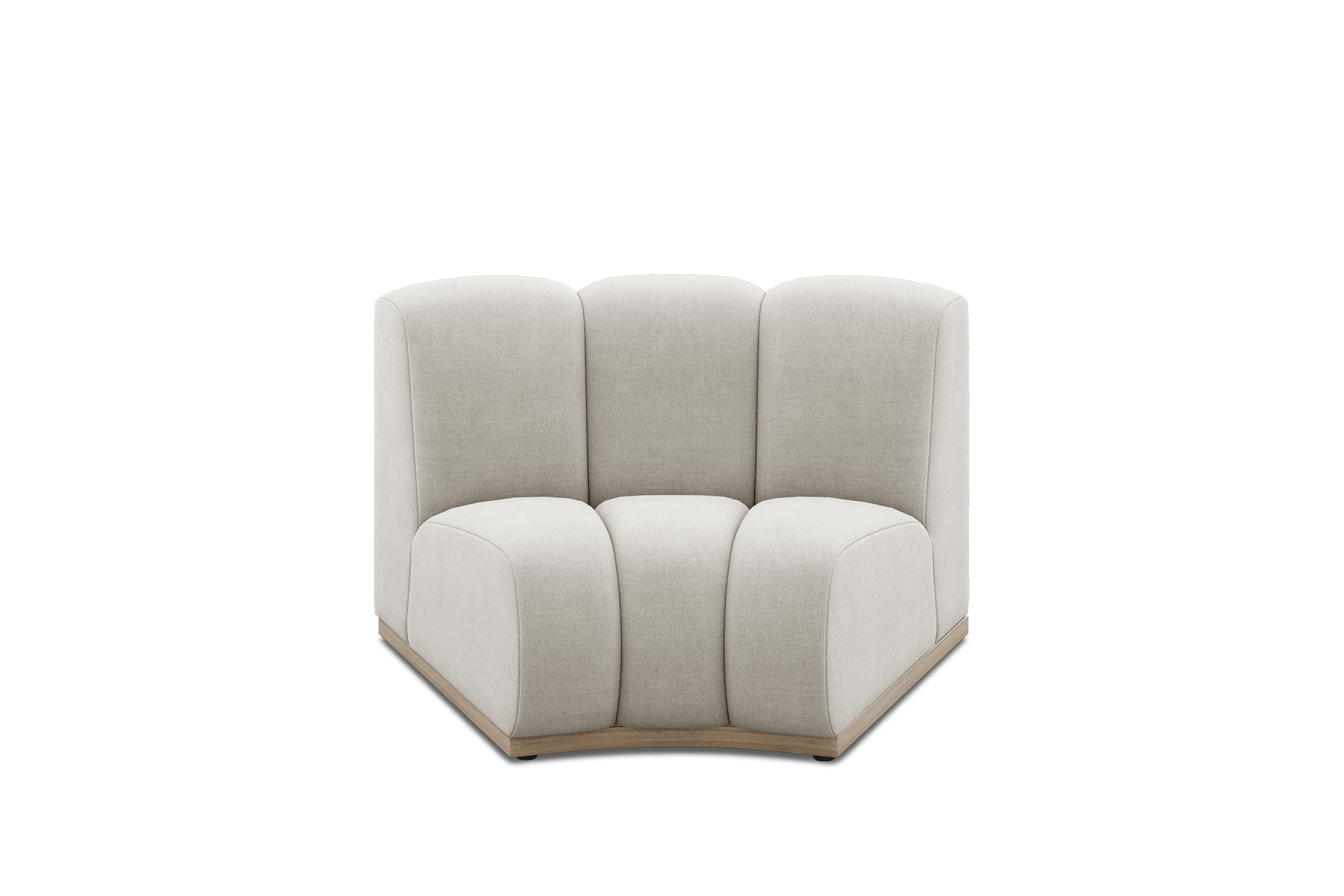 Marlow Wedge Sofa Customized, (Performance Peyton) Ivory (White Wash Leg)