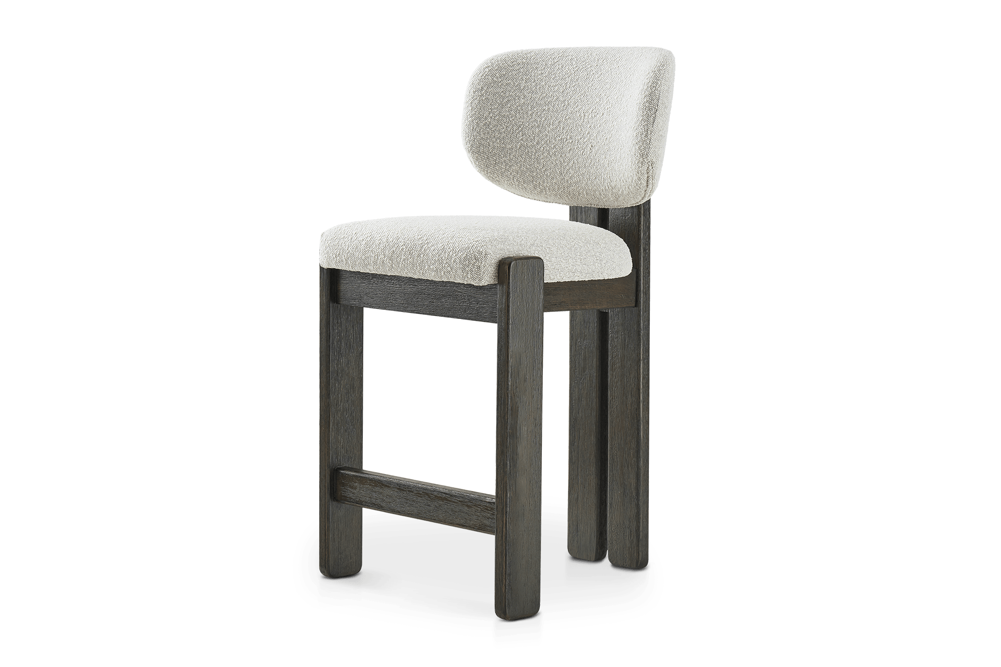 Oslo Counter Stool, (Performance Infinity) White Quartz Bouclé