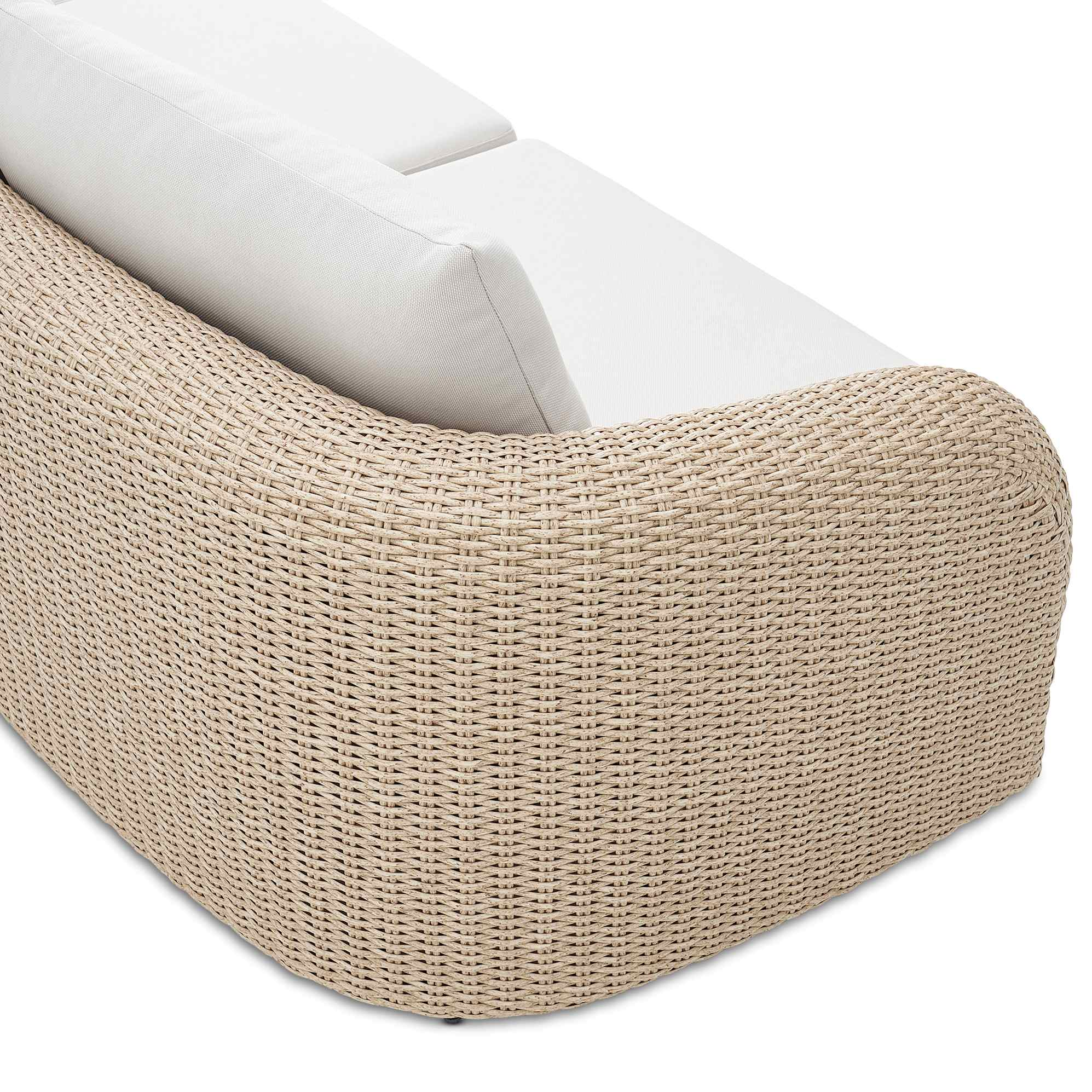 Lorna Outdoor 3 Seater Sofa with Ottoman 6