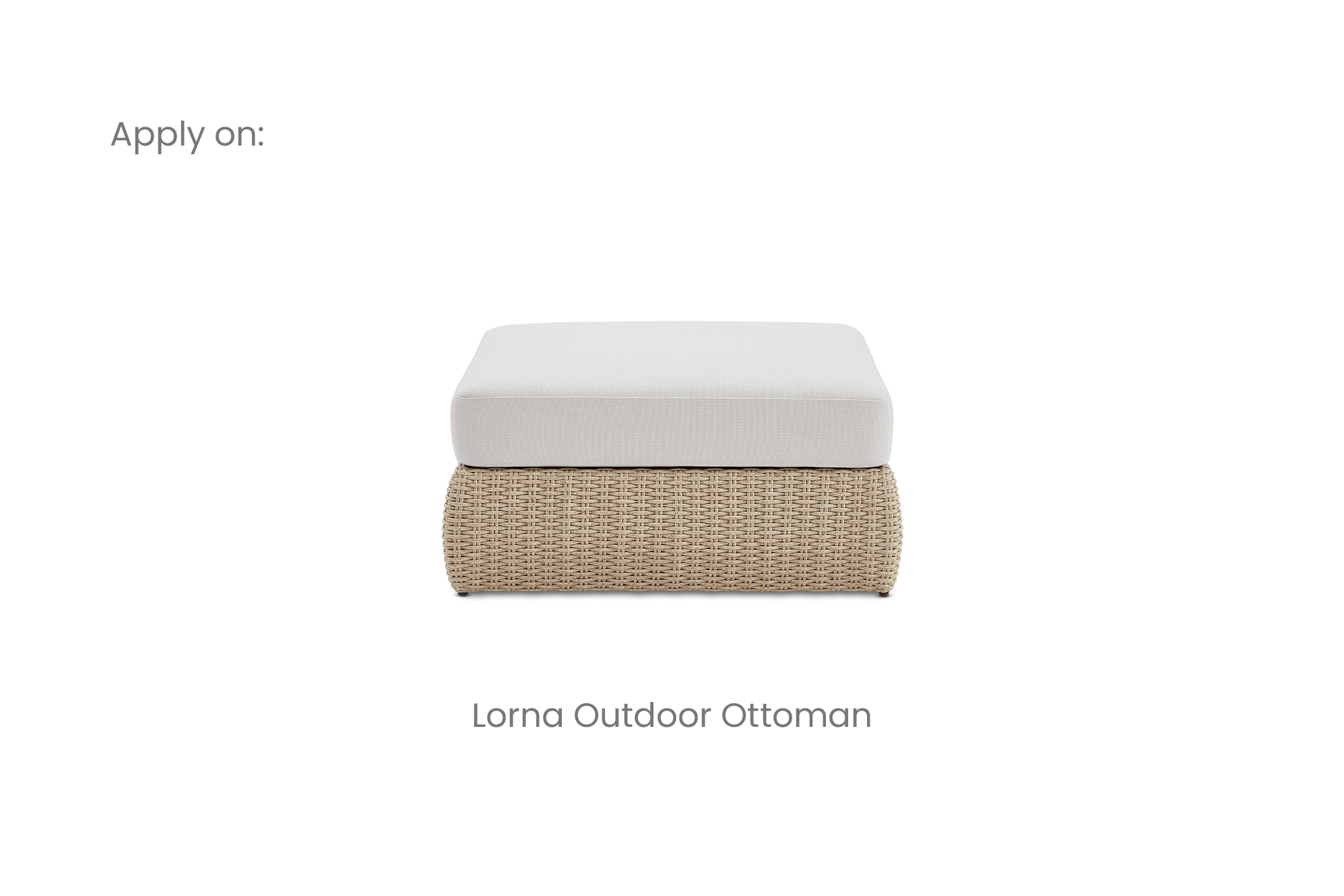 Lorna Outdoor 2-in-1 Coffee Table and Ottoman Cover 4