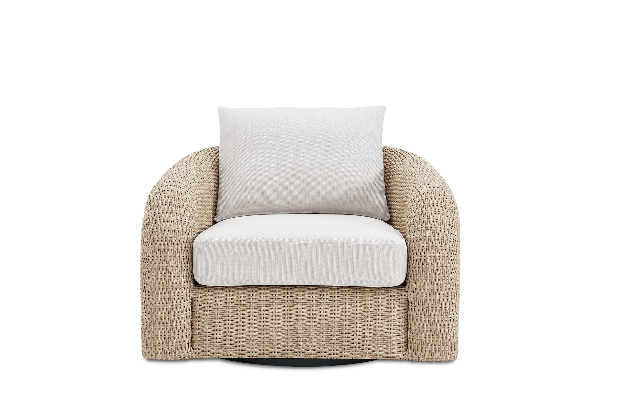 Lorna Outdoor Swivel Lounge Chair, (Ciel) Oat