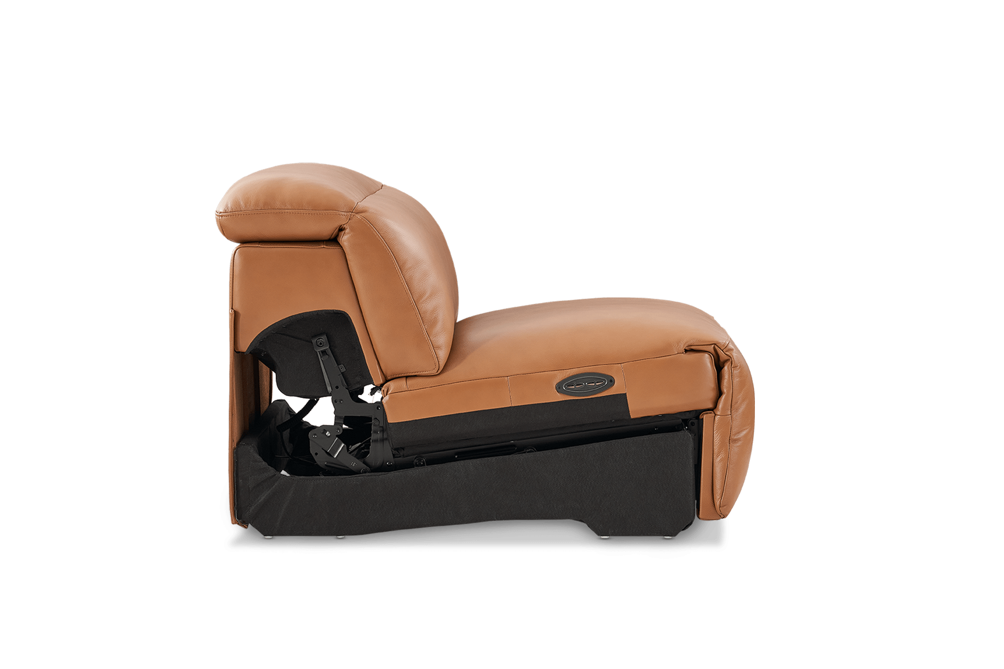 Jaron Leather Motion Recliner Armless Sofa 11