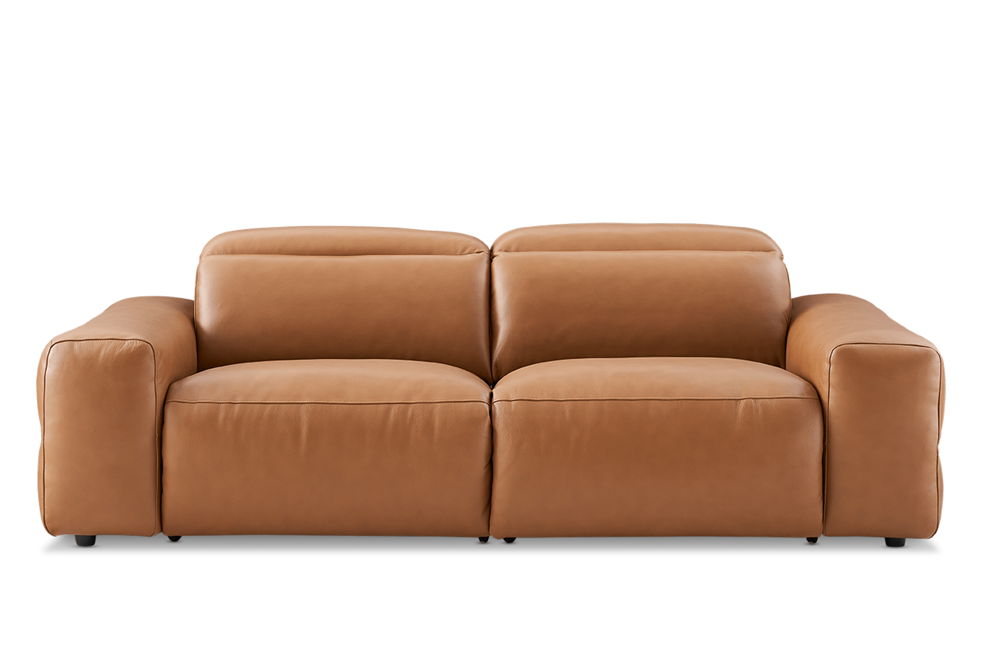 Jaron Leather 3 Seater Wide Arm Dual Recliner Sofa, (Marche) Cocoa