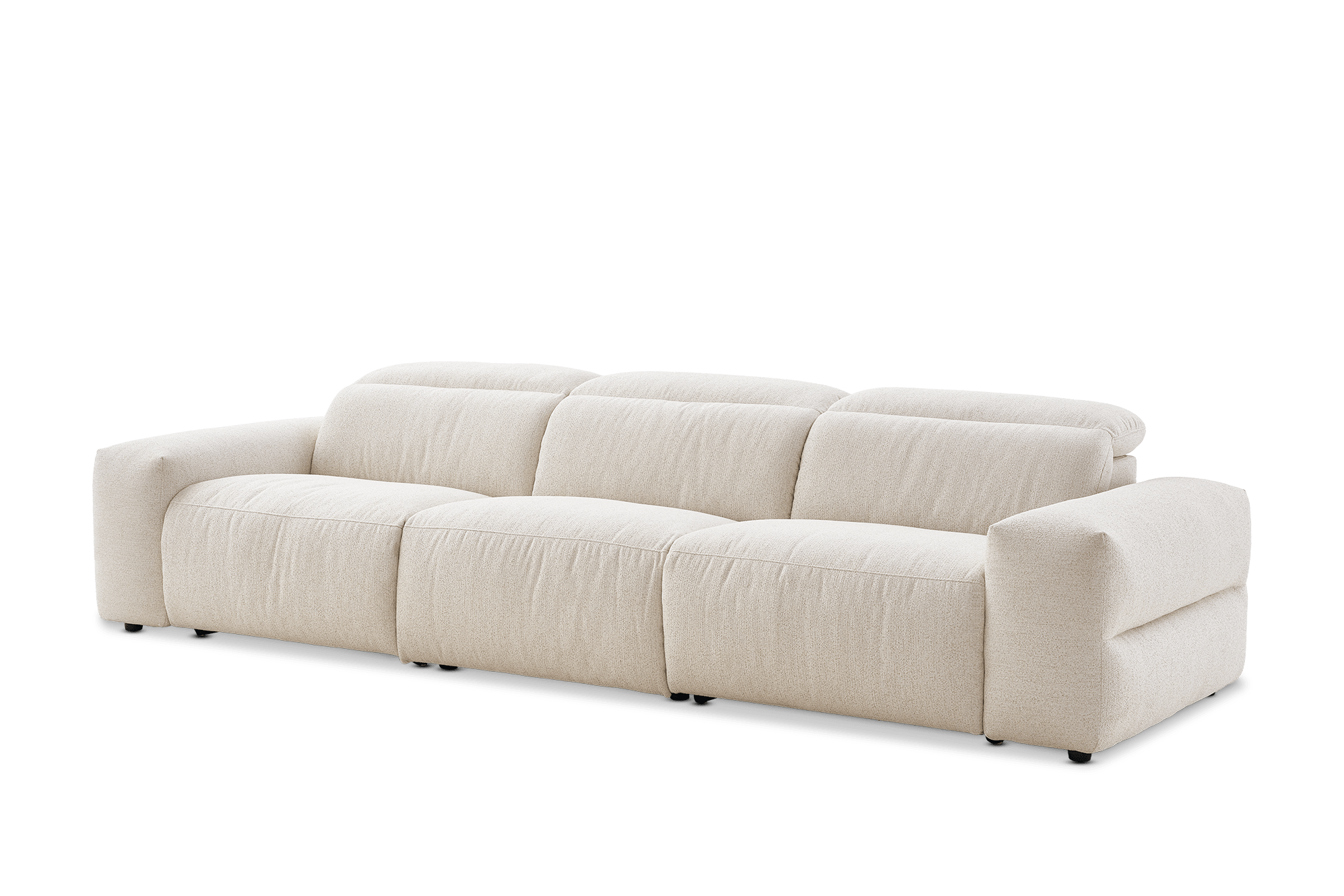 Jaron Performance Fabric Recliner Extended 3 Seater Sofa 12