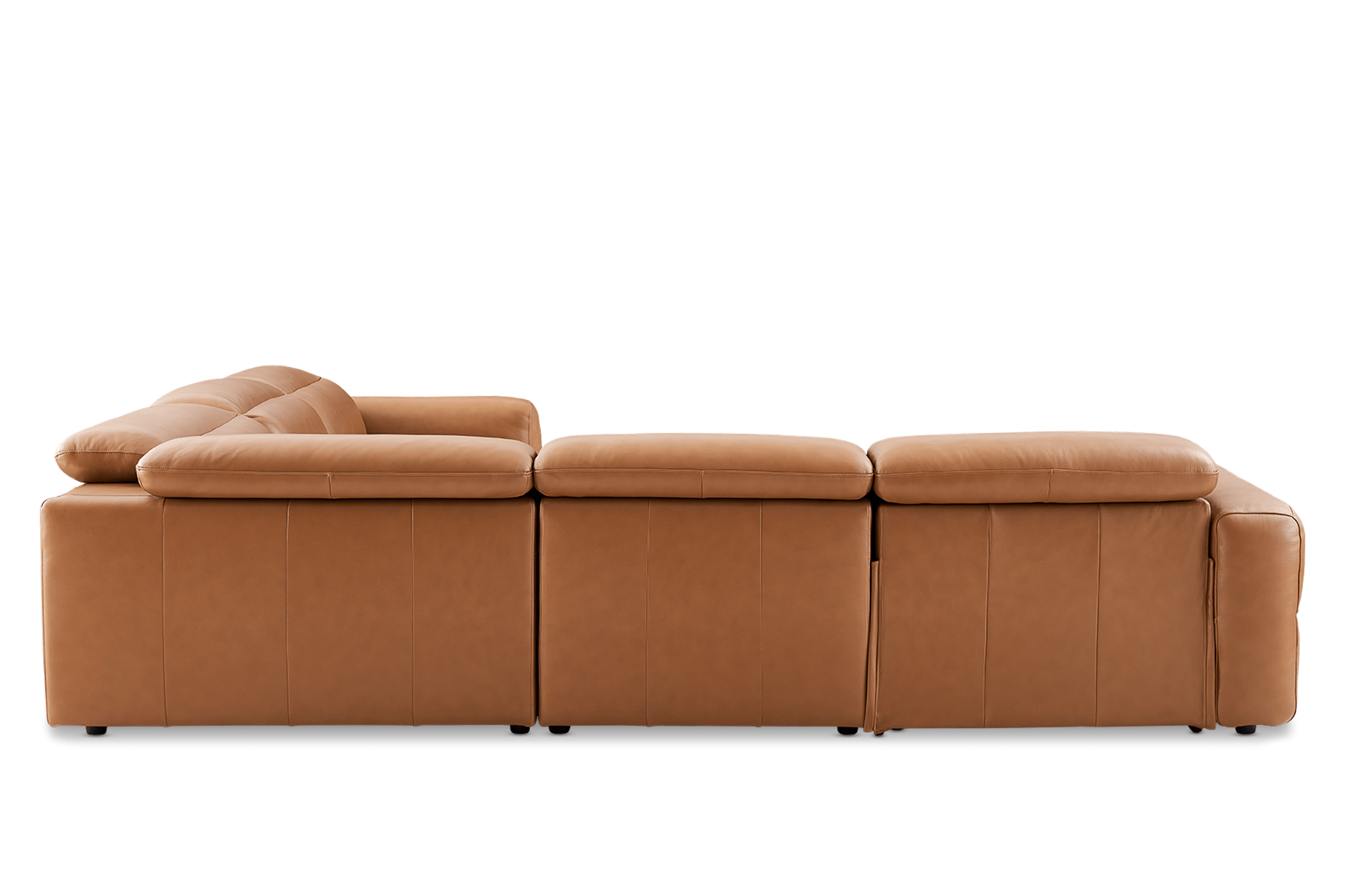 Jaron Leather Recliner L-Shaped Sectional Sofa 13