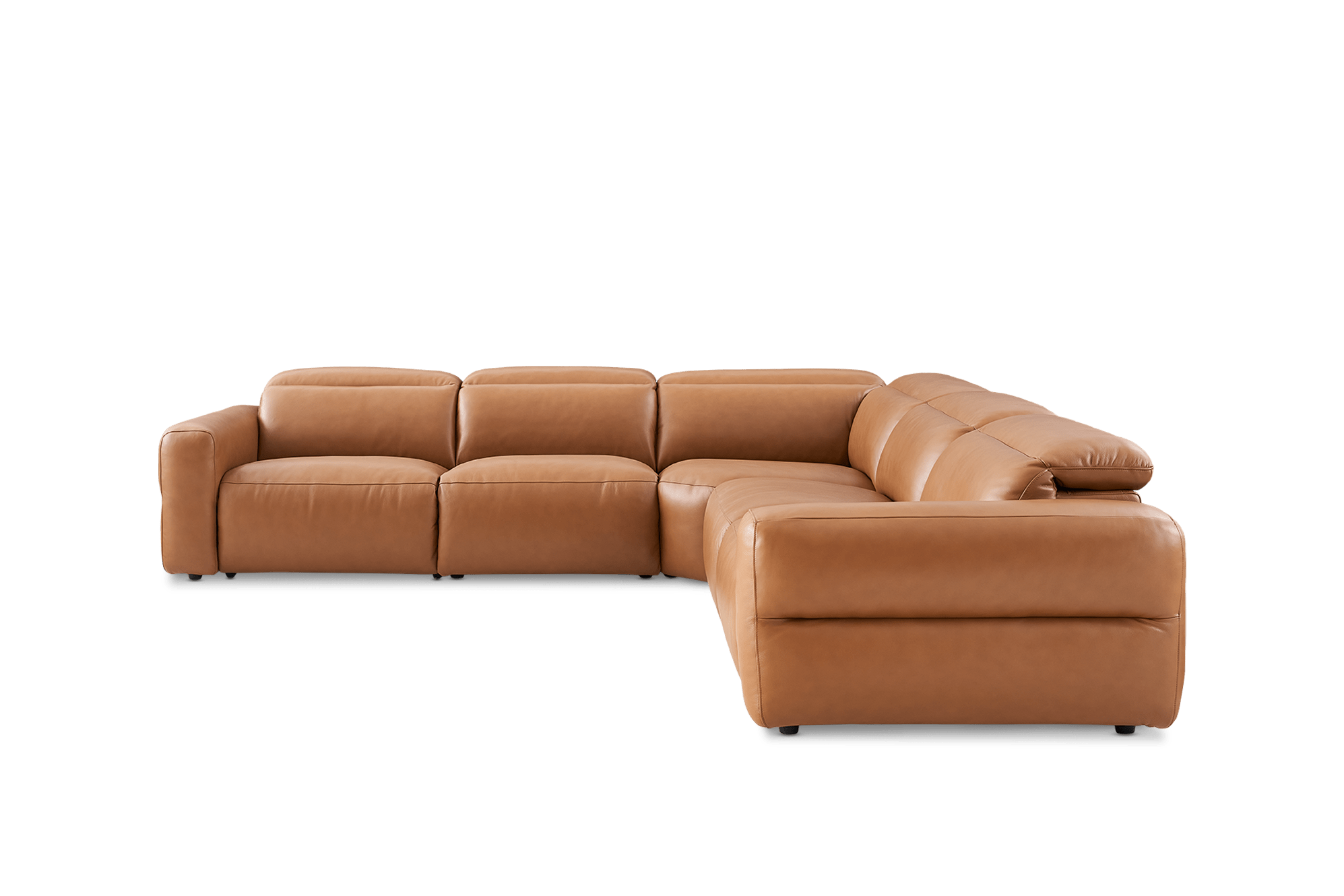 Jaron Leather Recliner L-Shaped Sectional Sofa 12