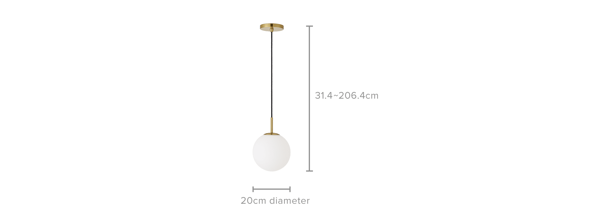 dimension of Cedric Pendant
