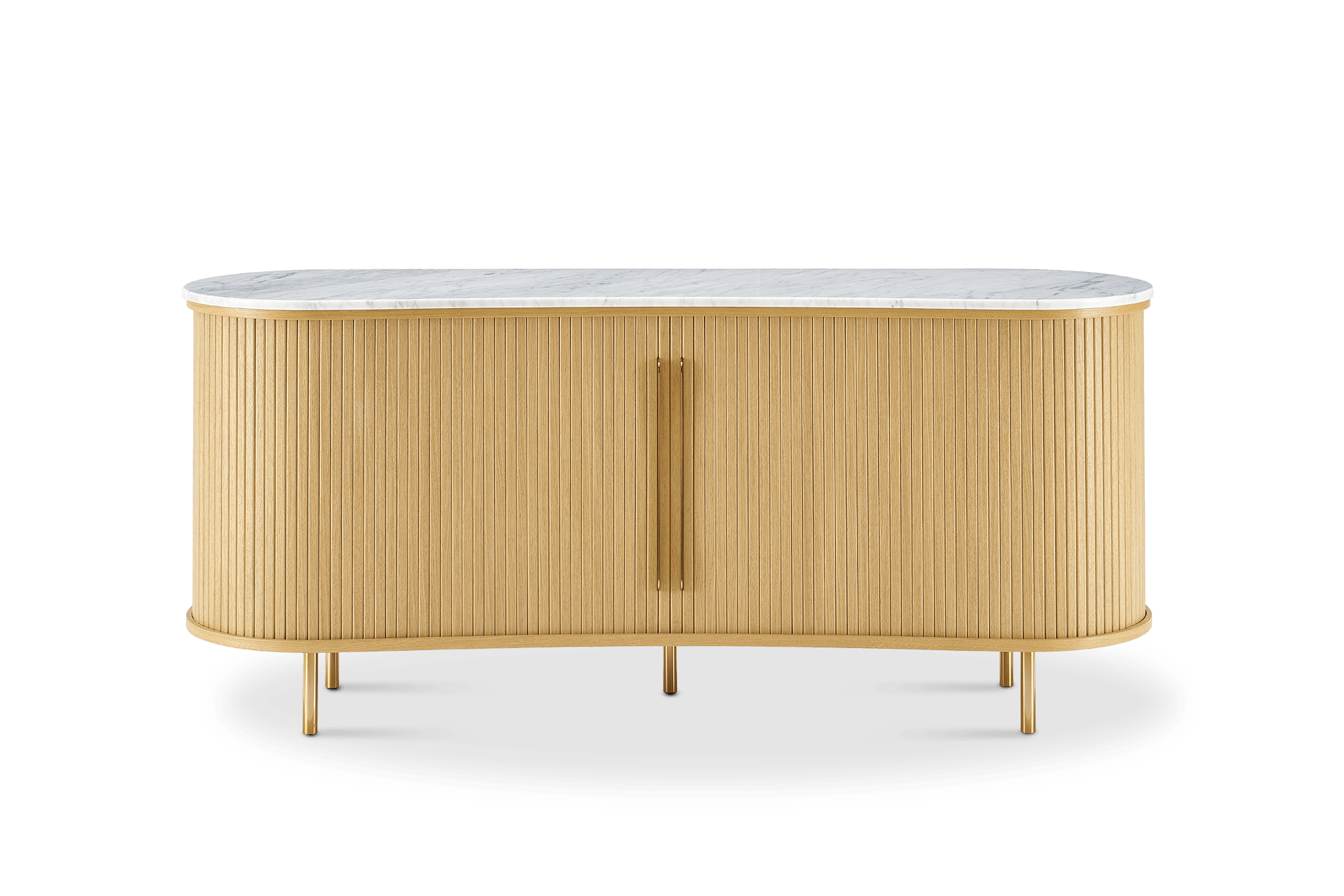 Harper Marble Sideboard, Natural