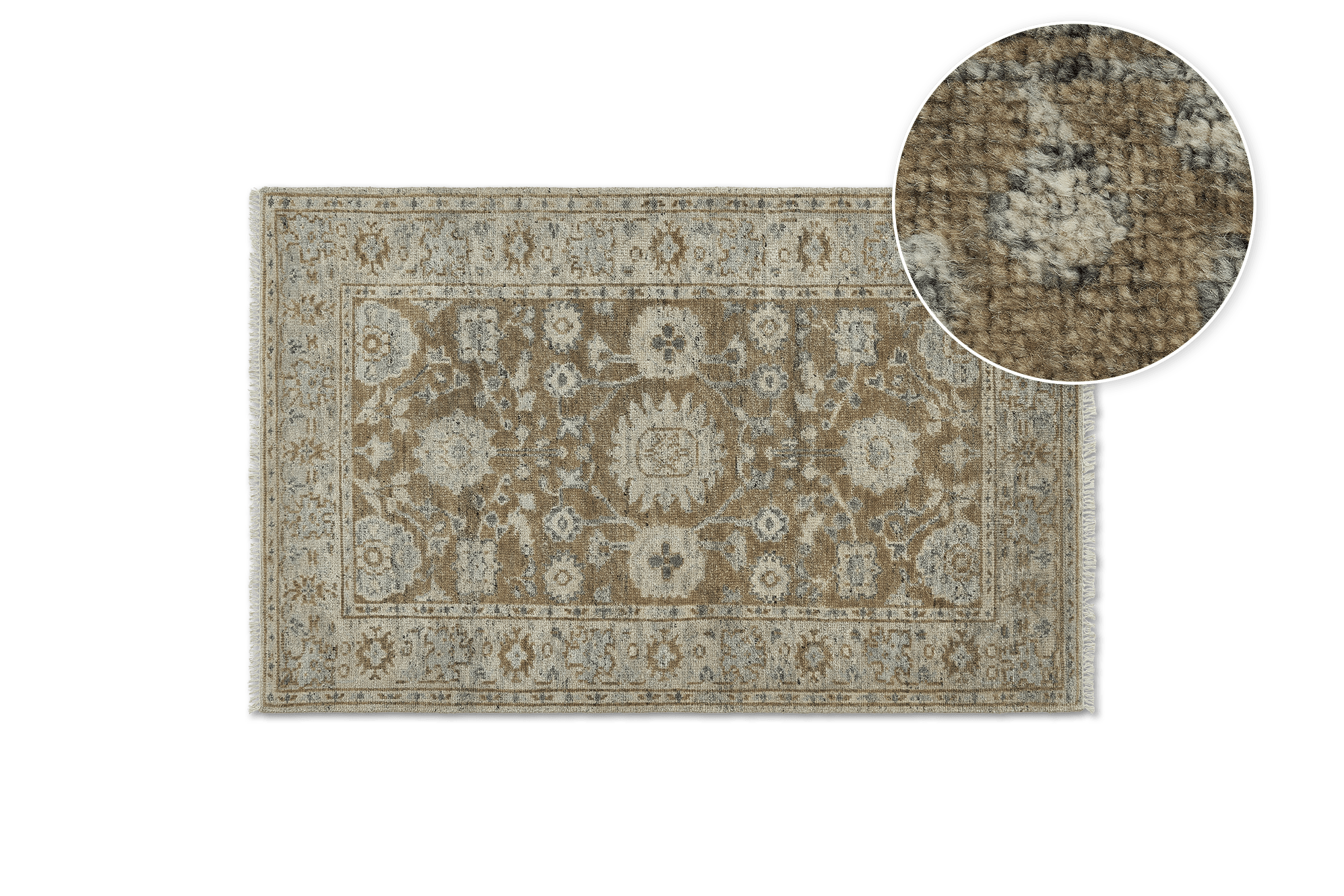 Muna Area Rug, Mud, 153 x 244cm