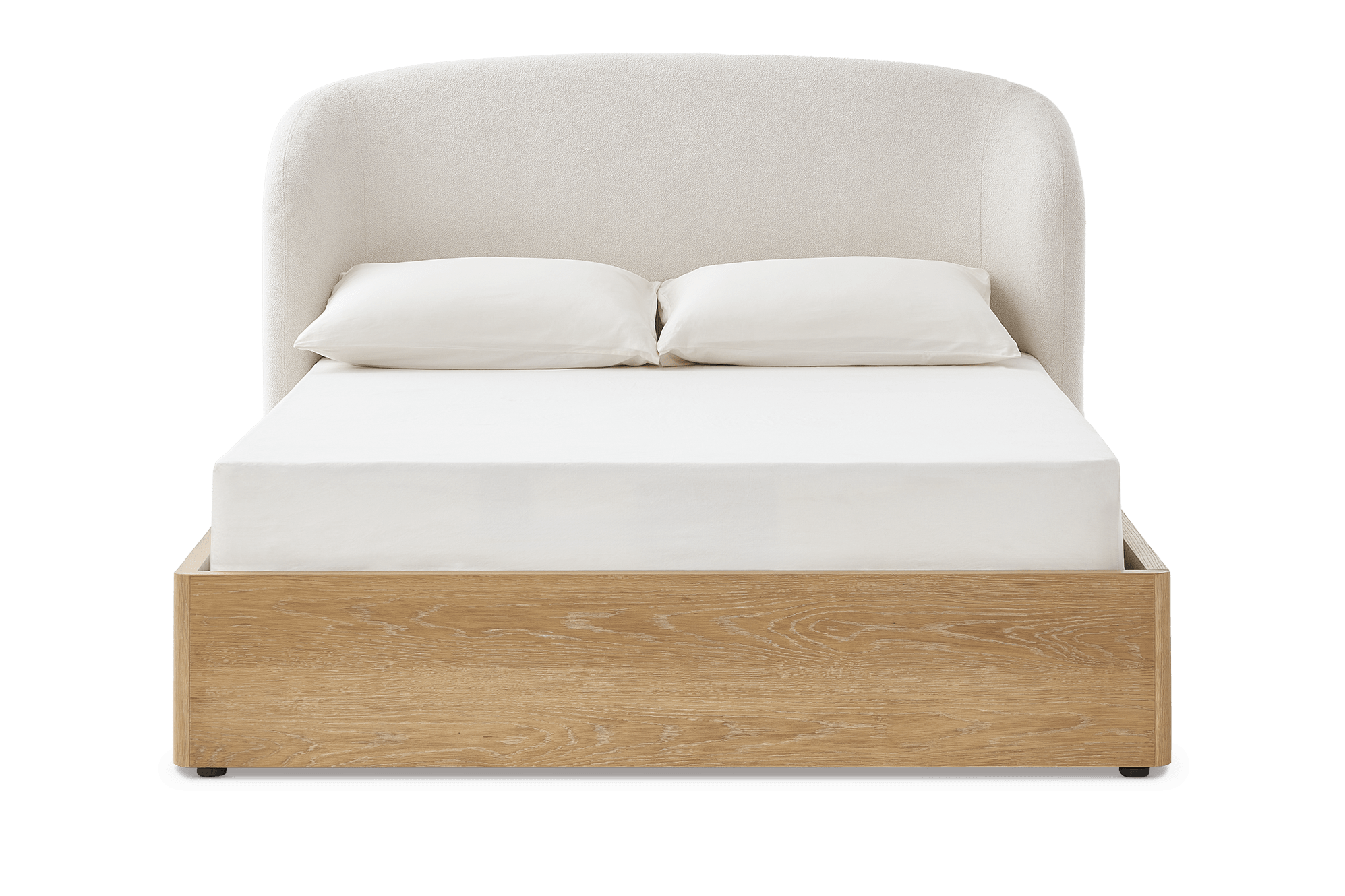 Auburn Wood Queen Storage Bed, Natural