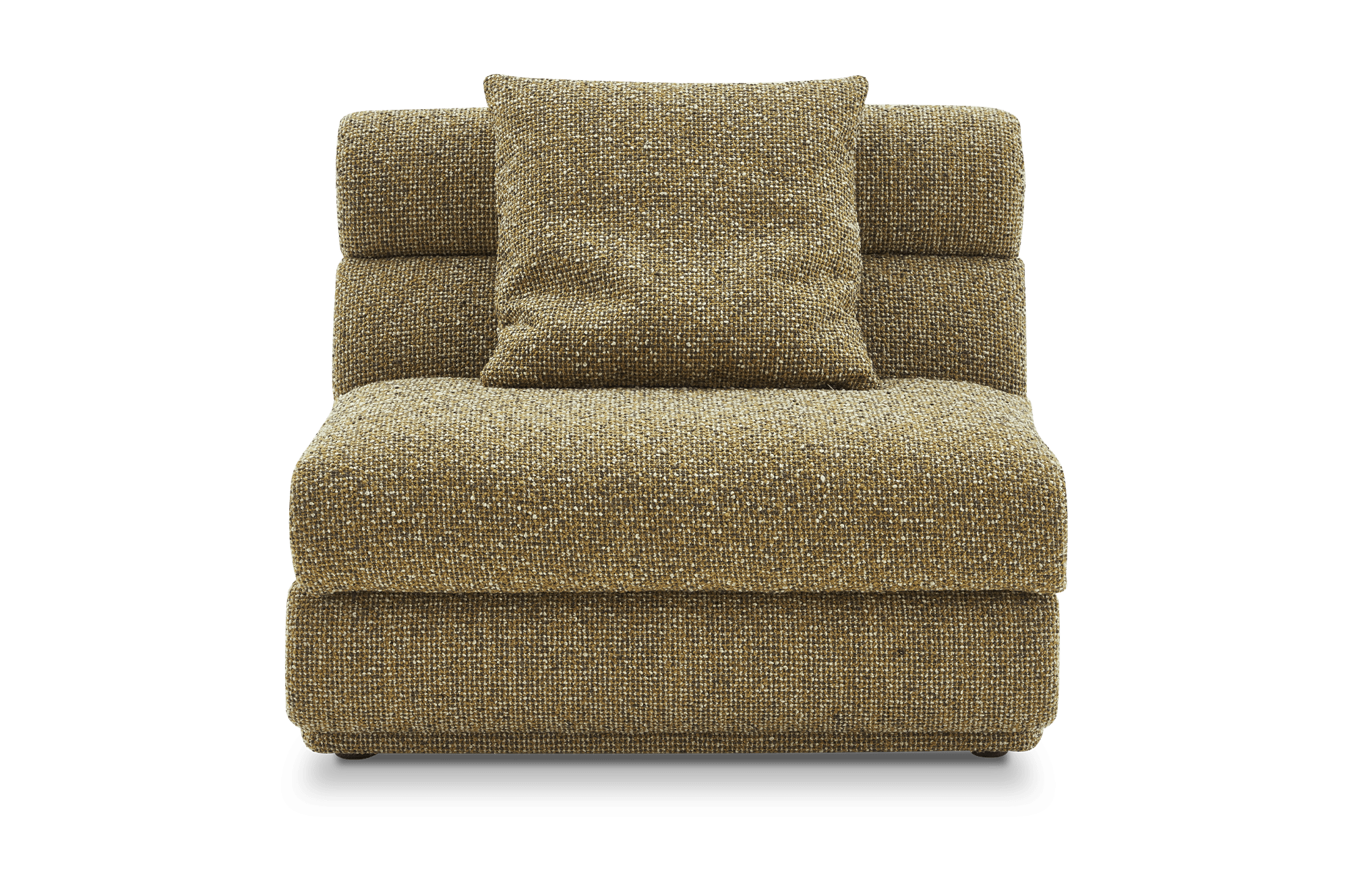 Solari Performance Fabric Armless Sofa 0
