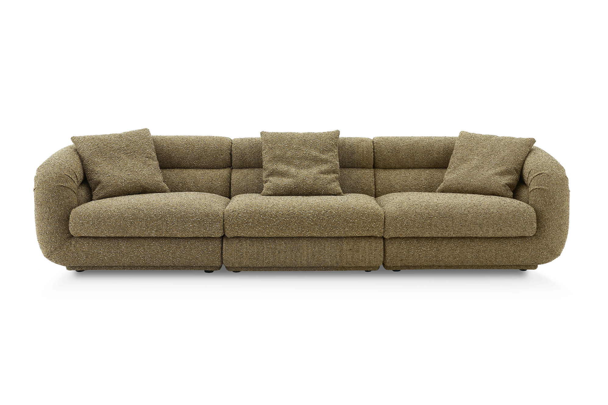 Solari Extended 3 Seater Sofa, (Performance Margot) Olive