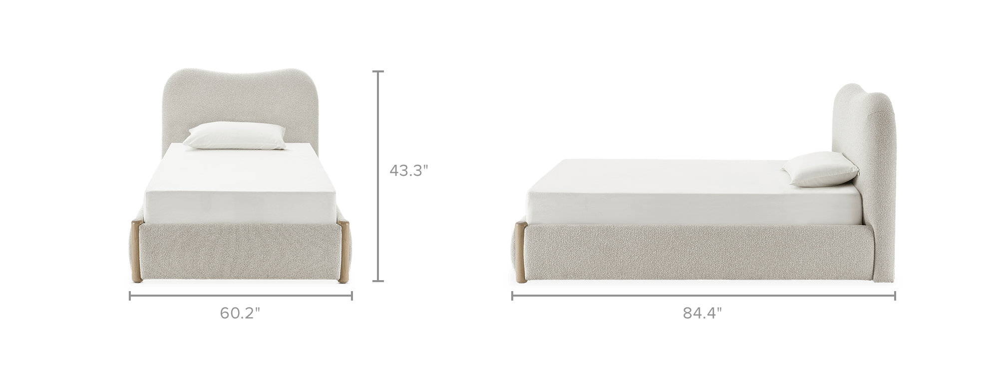 dimension of Rochelle Storage Bed