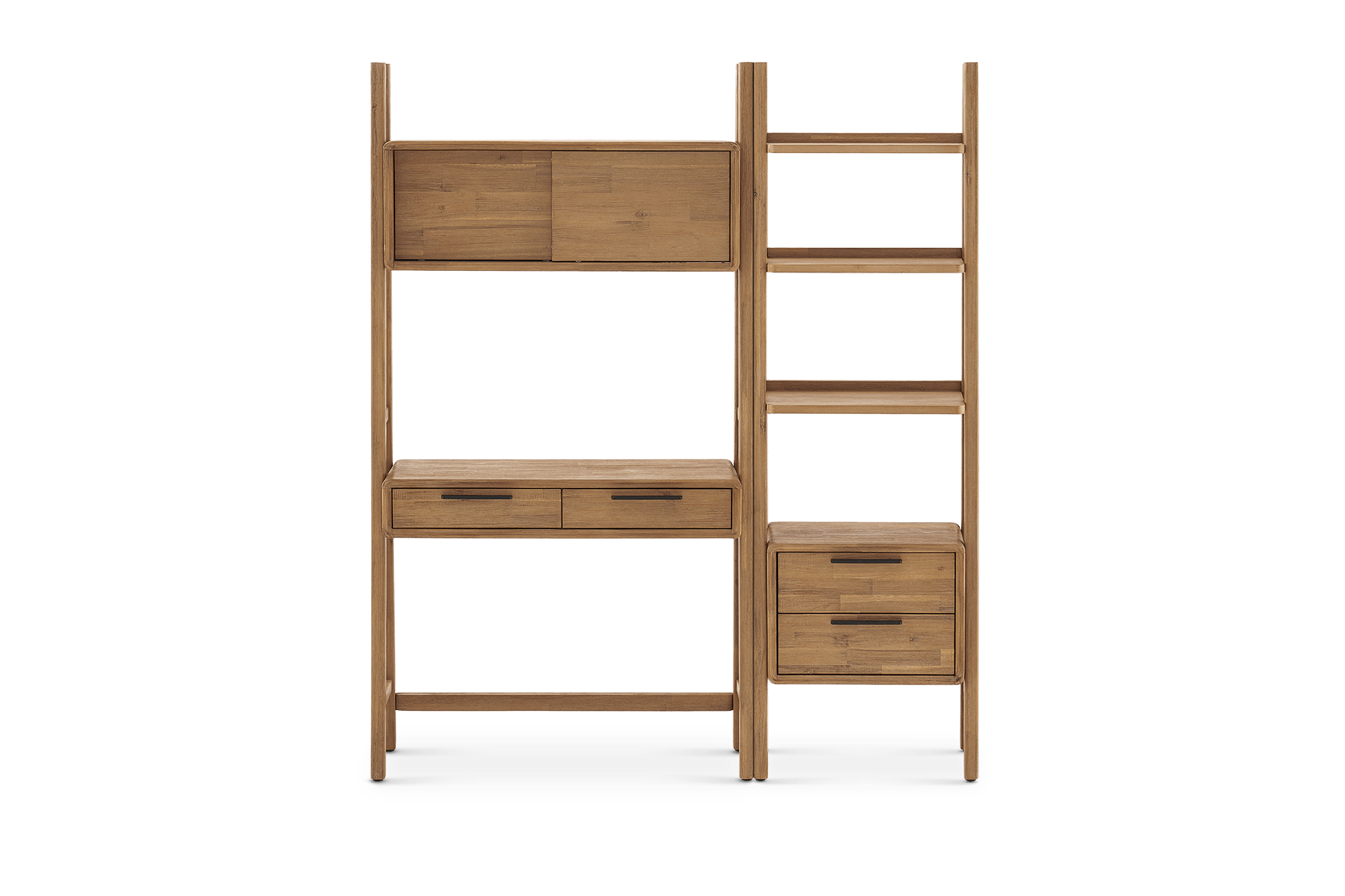 Seb Wall Desk and Seb Bookshelf, Small