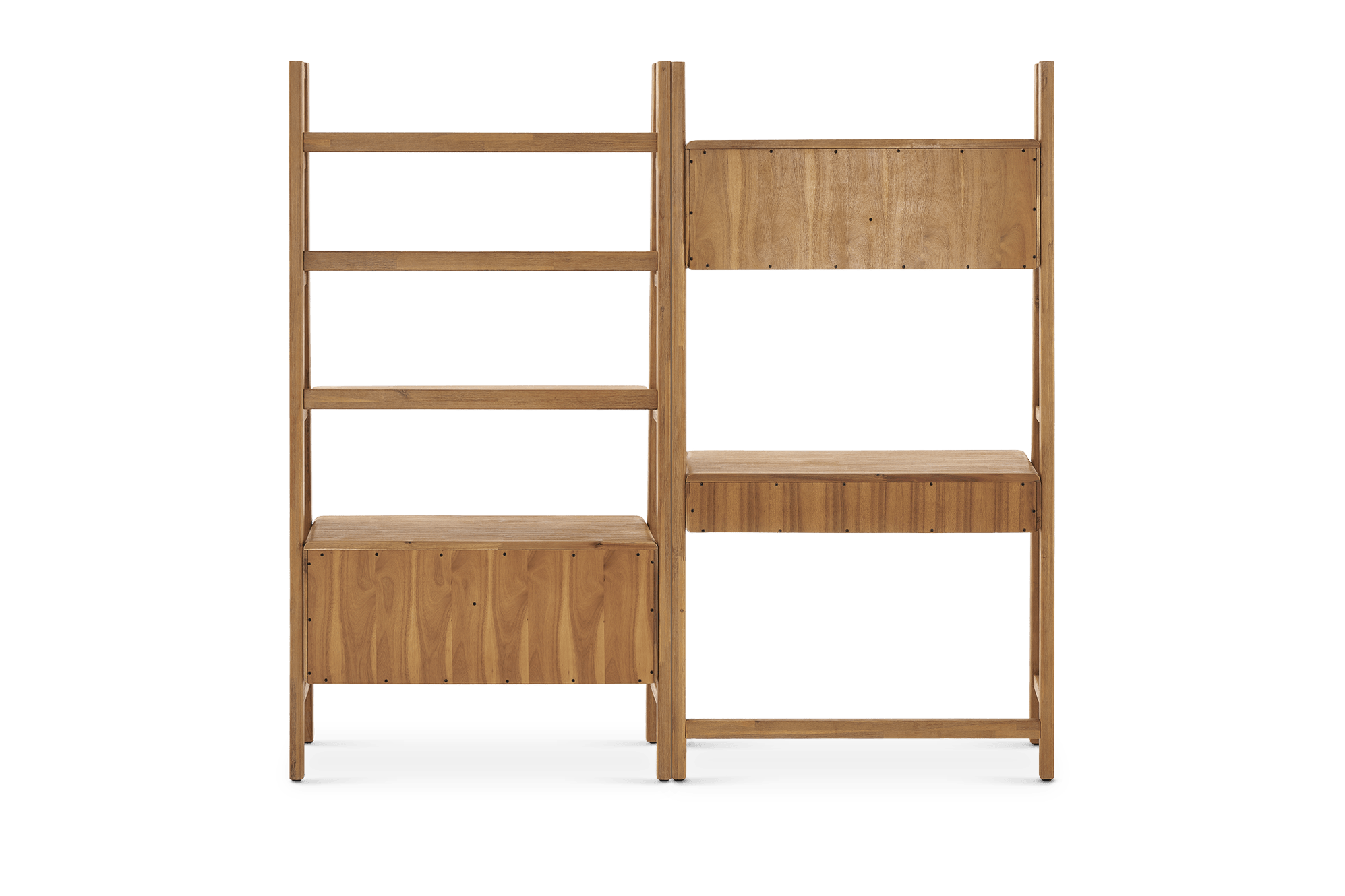 Seb Wall Desk with Bookcase Set 8