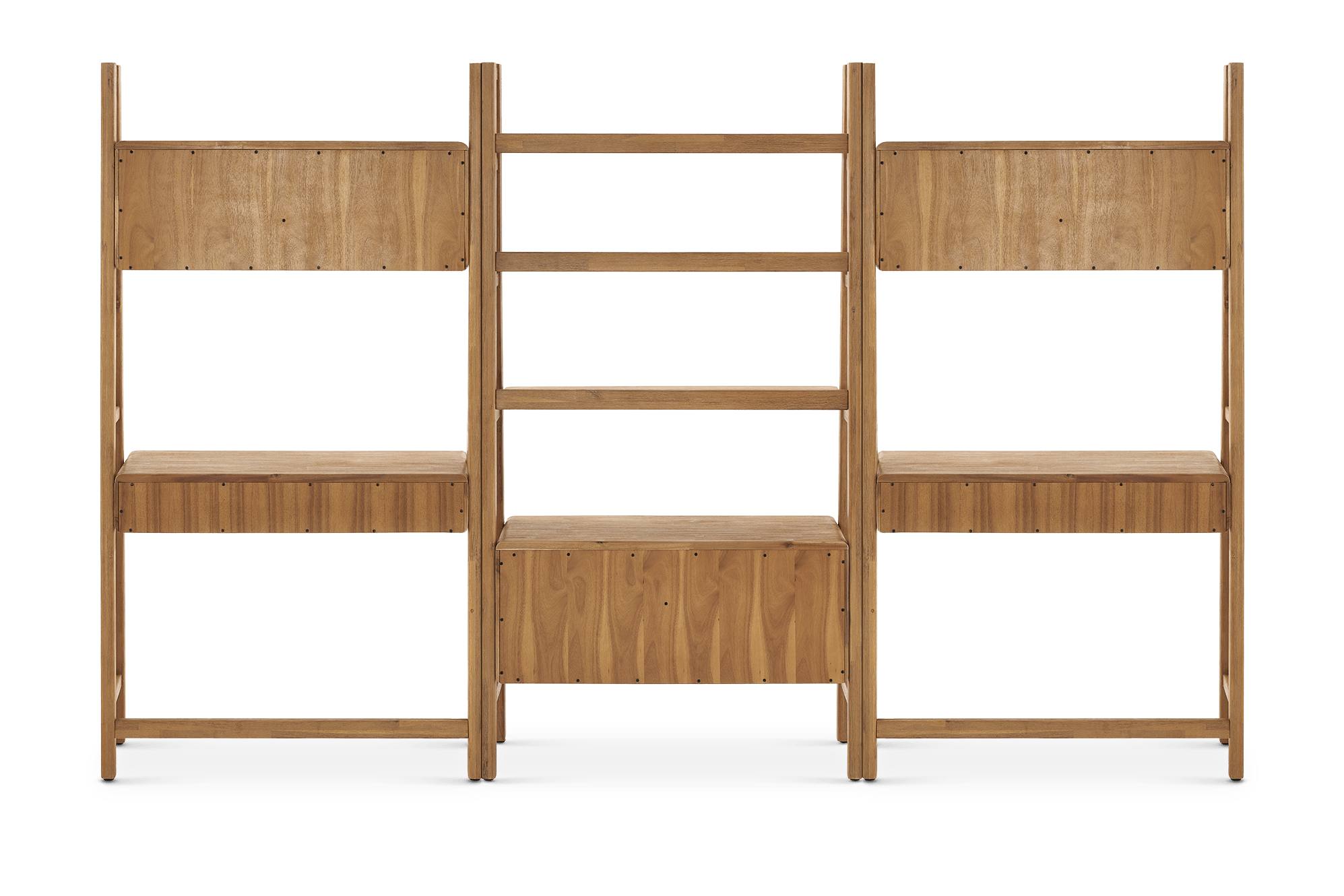 Seb Wall Desk with Bookshelf Set 8