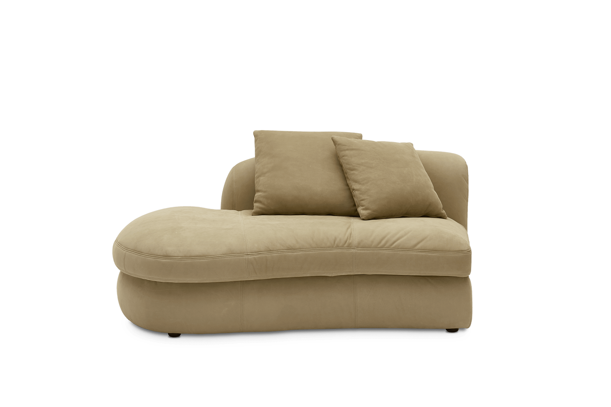 Fable Leather Left Chaise, (Nubuck Classico) Tan