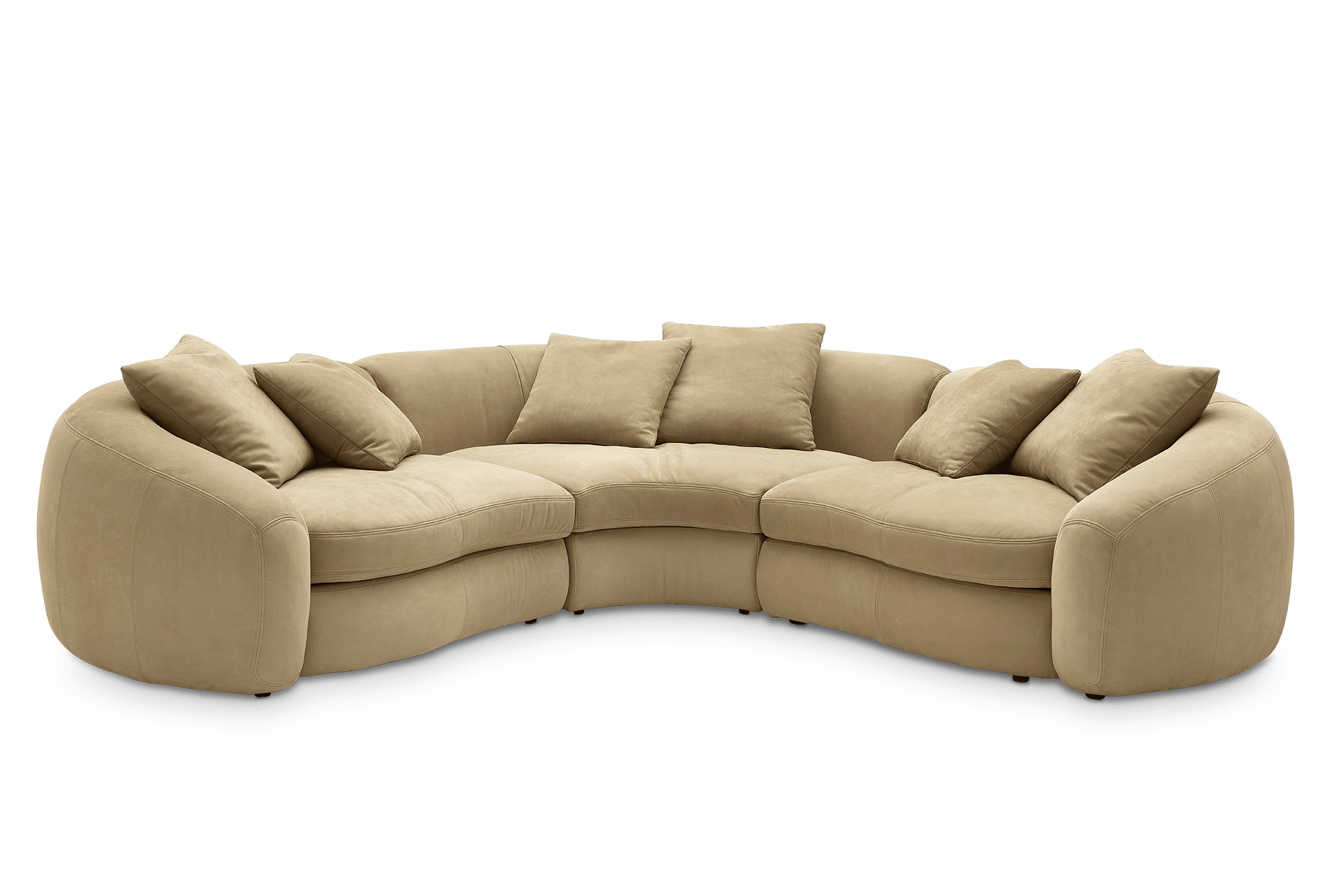 Fable Leather Sectional Sofa, (Nubuck Classico) Tan