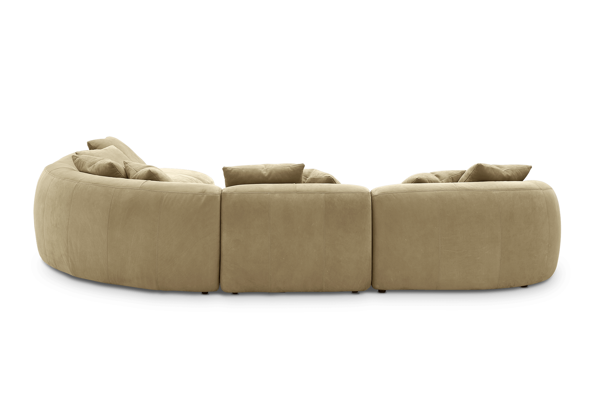 Fable Leather Extended Chaise Sectional Sofa 10