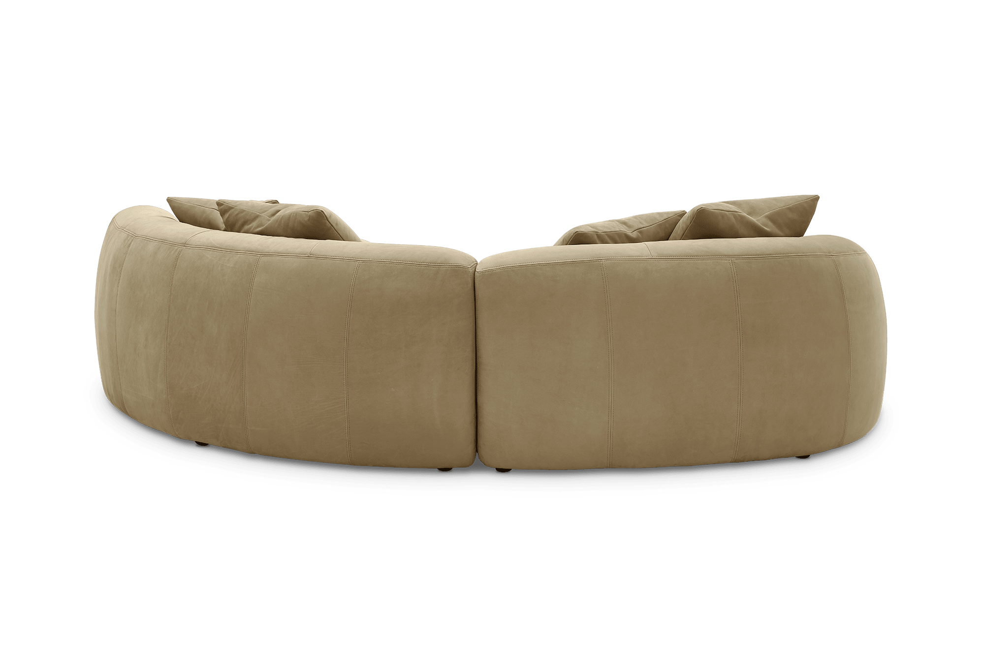 Fable Leather Single Arm Sectional Sofa 10