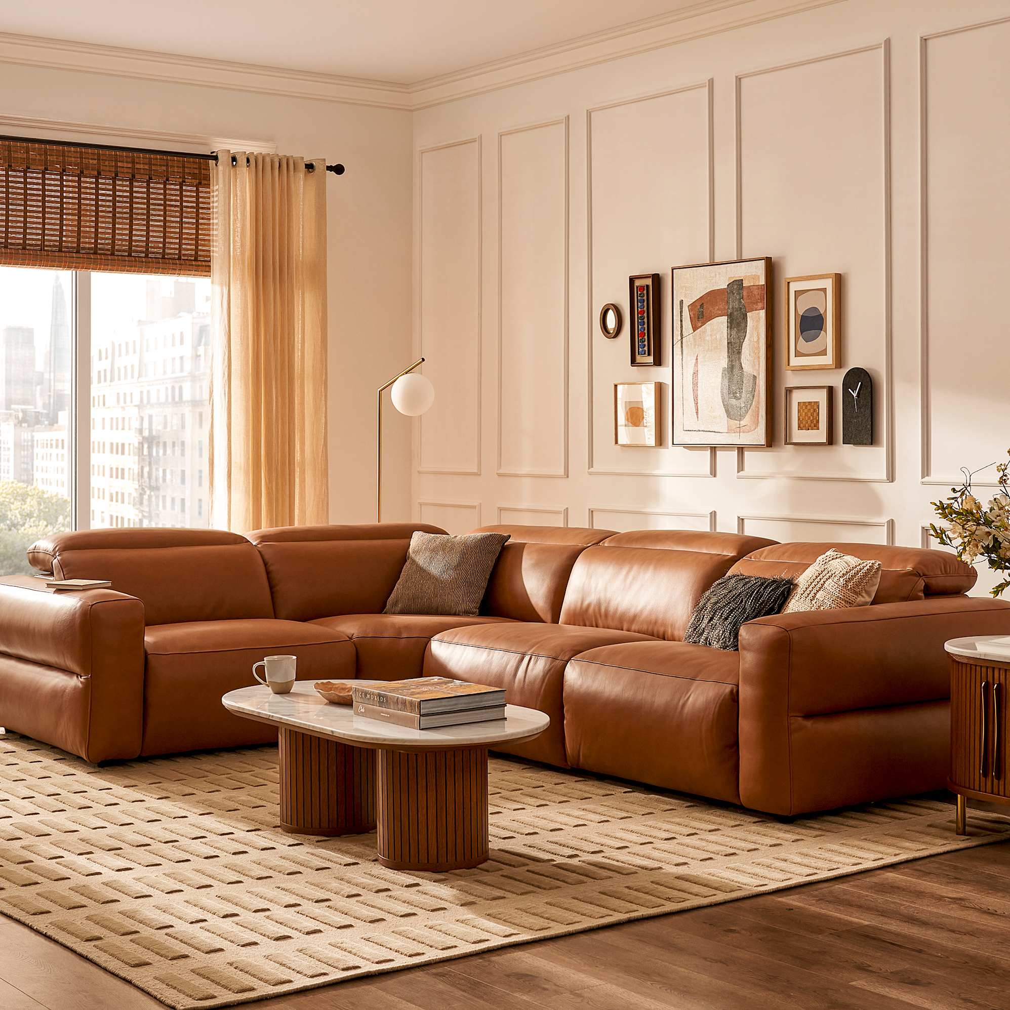 Harper Marble Rectangular Coffee Table 2