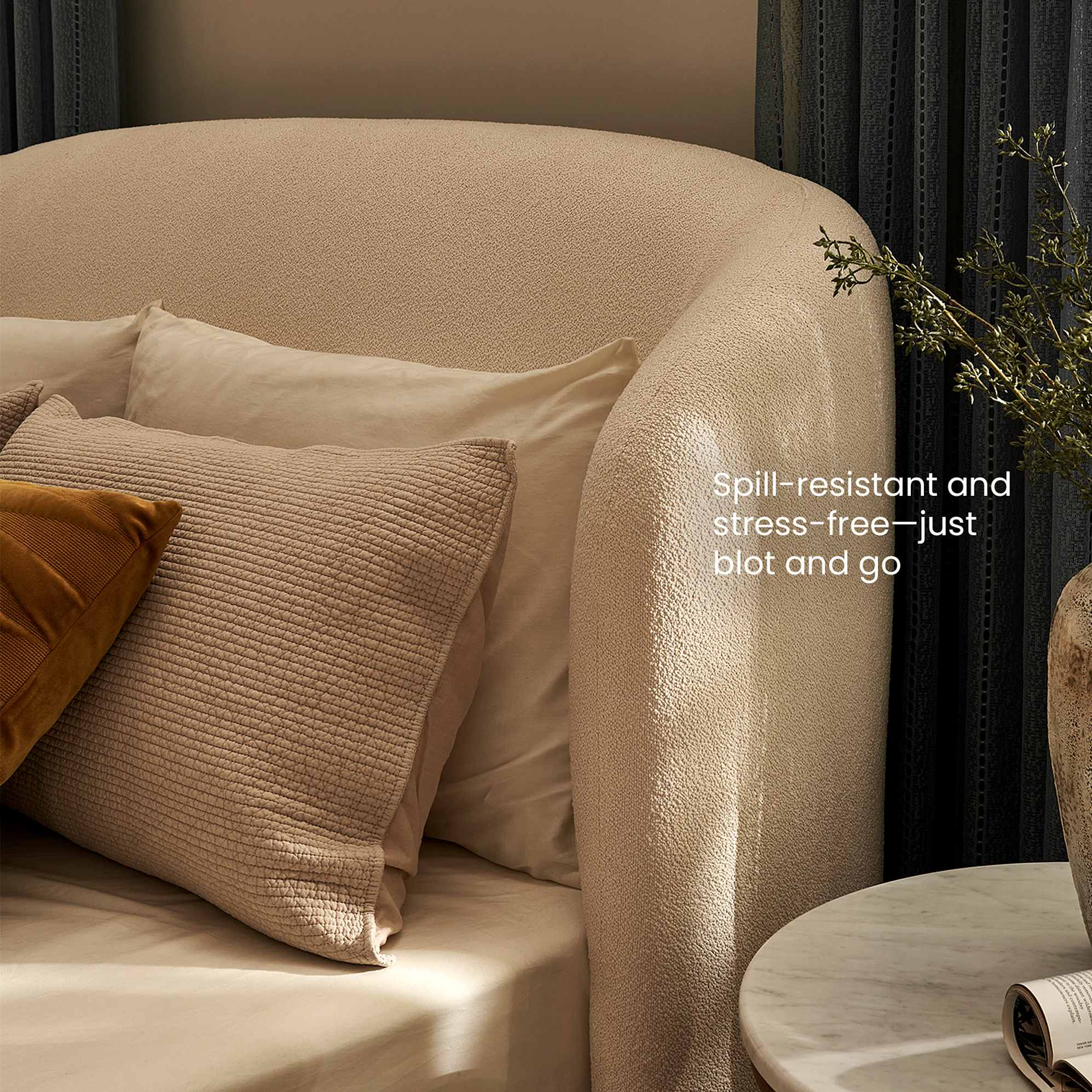 Auburn Performance Bouclé Storage Bed