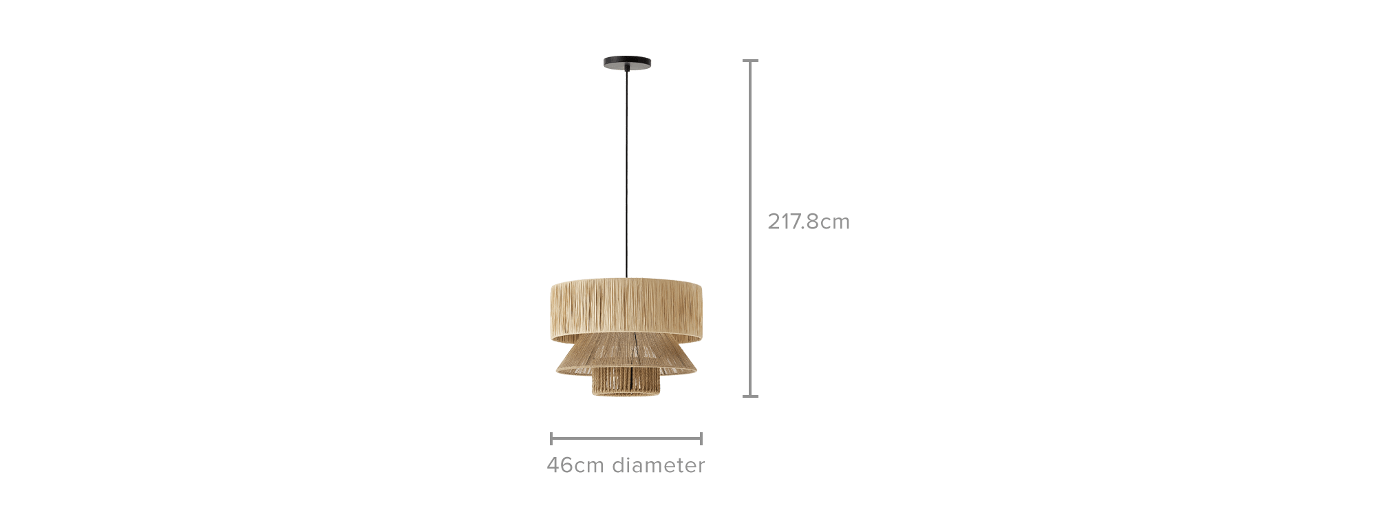 dimension of Blair Small Pendant
