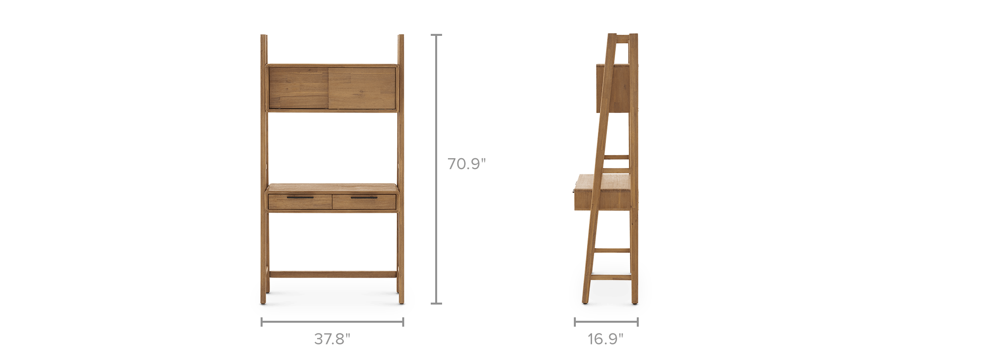 dimension of Seb Wall Desk