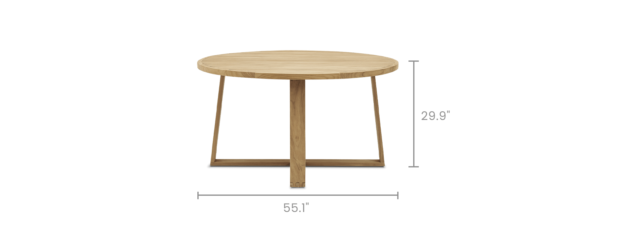 dimension of Rio Outdoor Round Dining Table