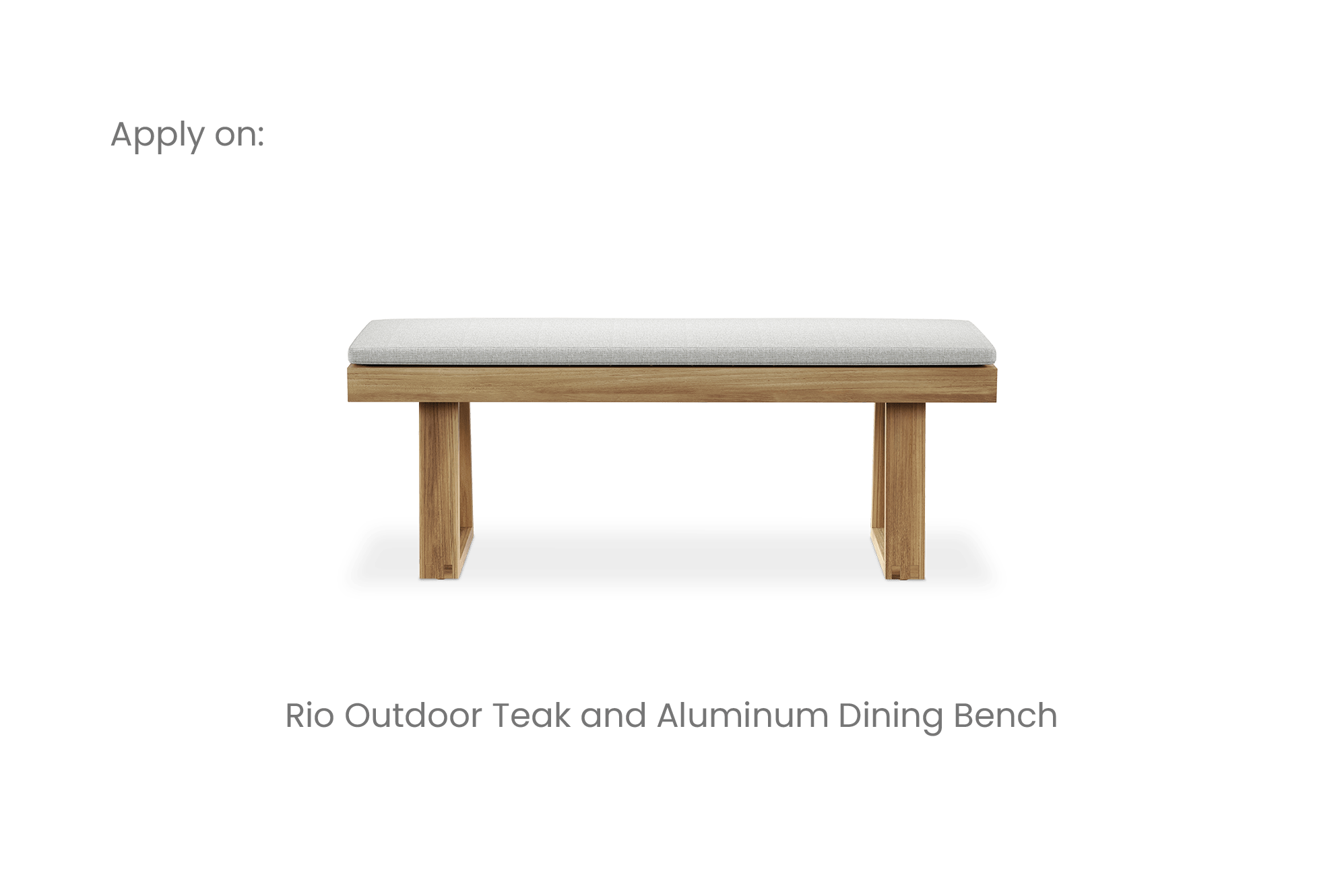 Rio Outdoor Dining Bench Cover, 71" 4