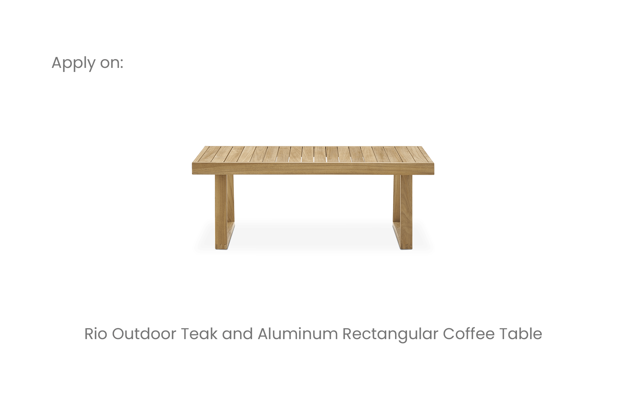 Rio Outdoor Rectangular Coffee Table Cover 4