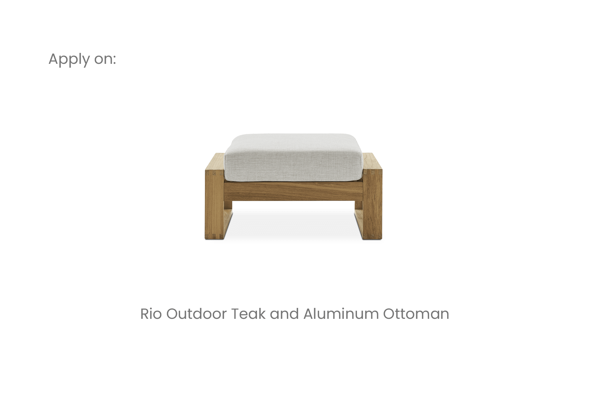 Rio Outdoor Ottoman Cover 4