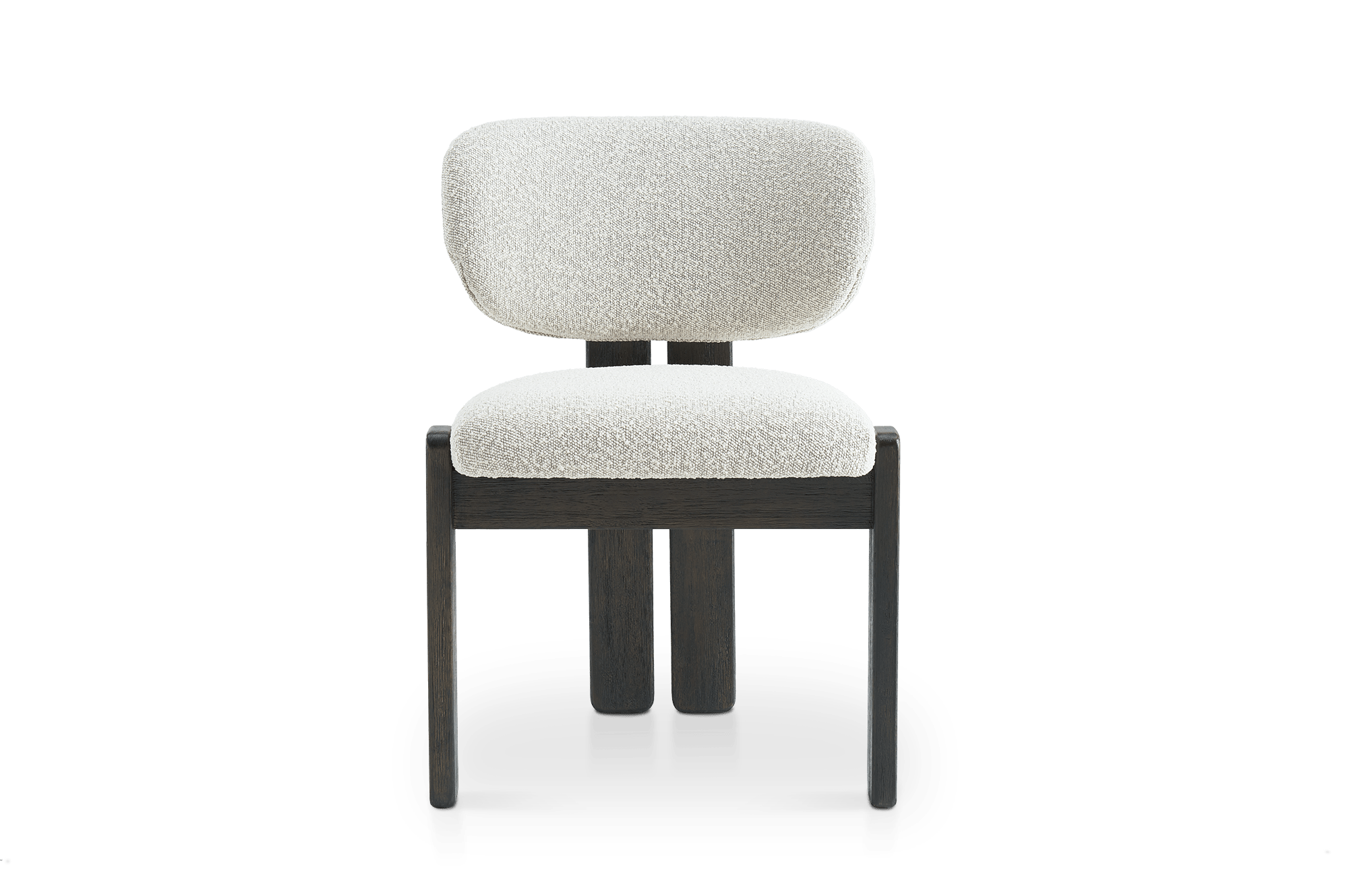Oslo Armless Chair, (Performance Infinity) White Quartz Bouclé