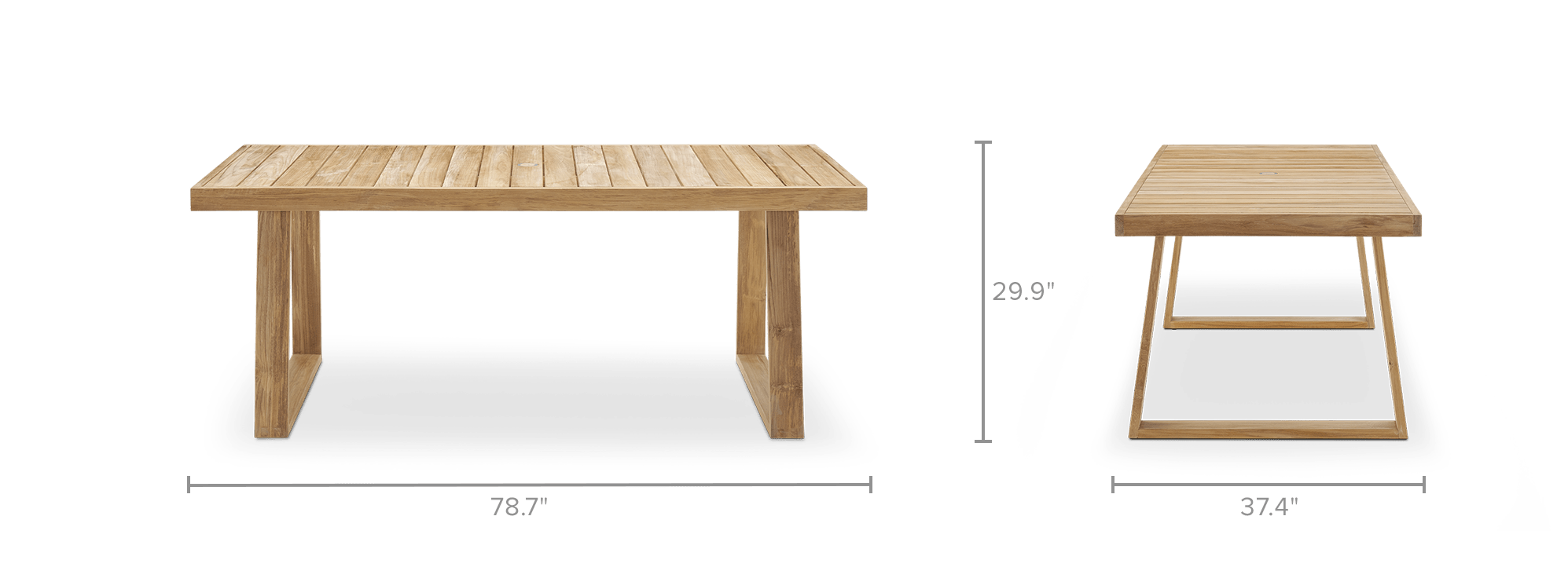 dimension of Rio Outdoor Dining Table
