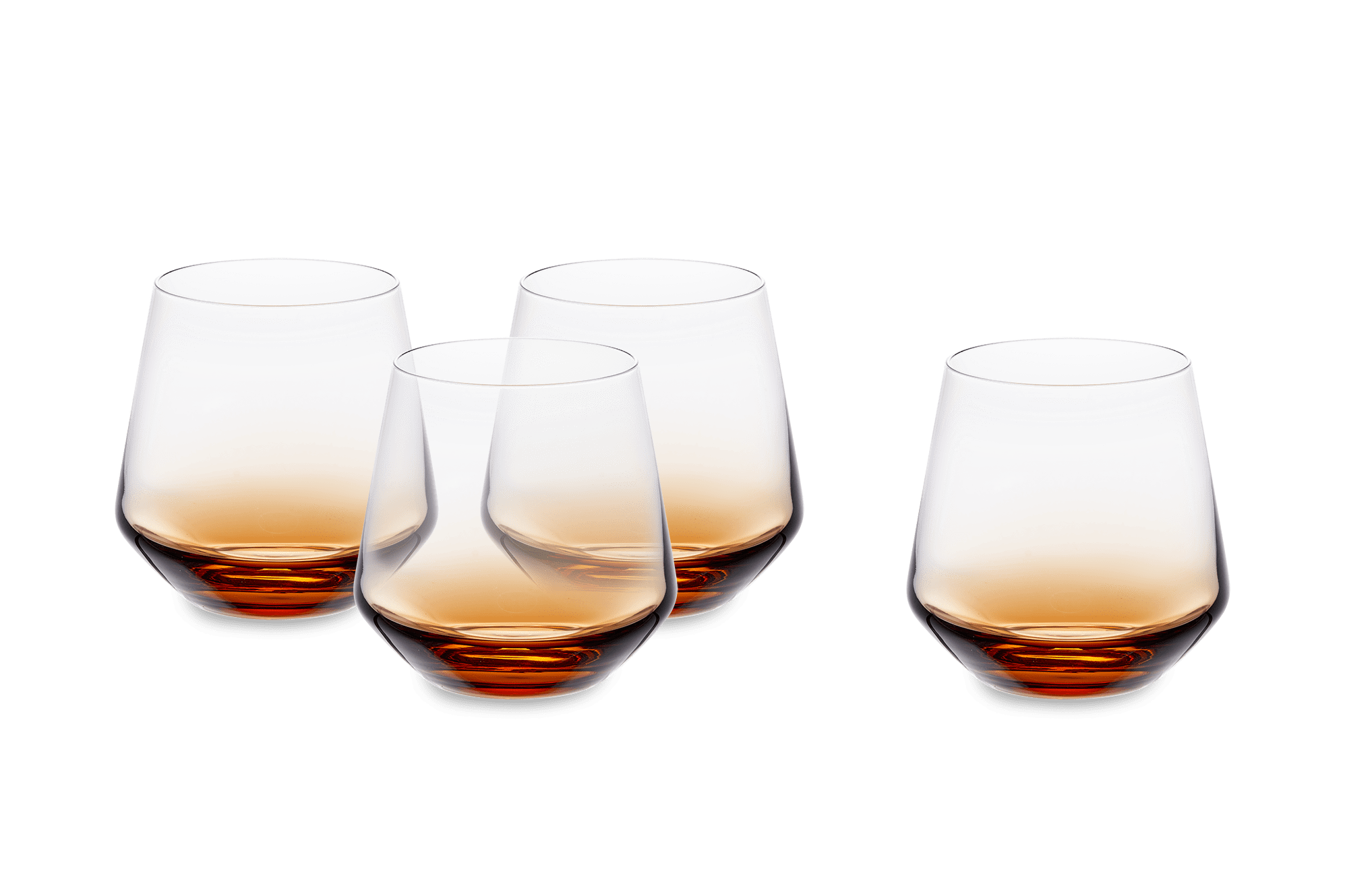 Prism Short Drinking Glasses, Set of 4 1